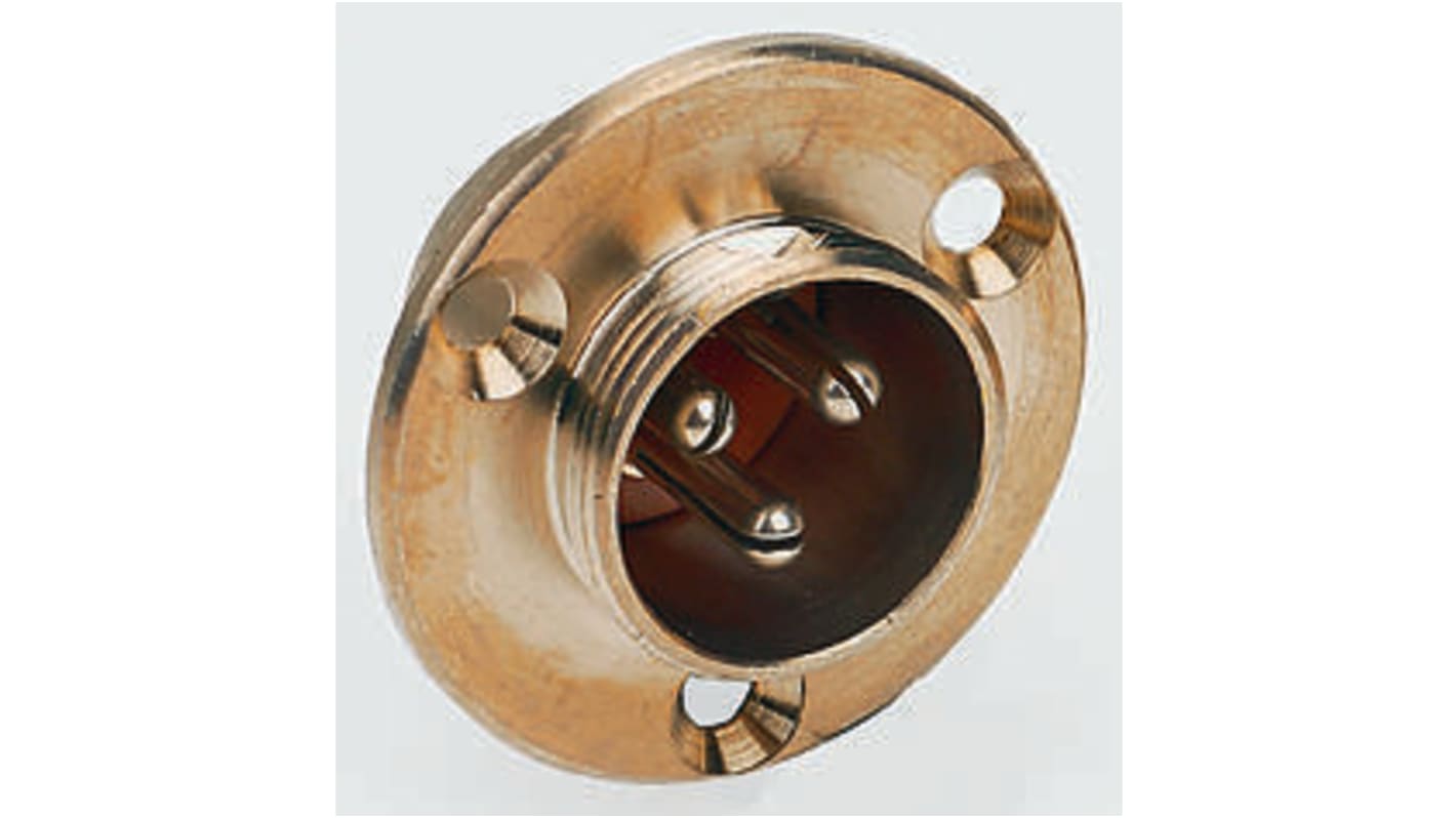 Hirose Circular Connector, 2 Contacts, PCB Mount, Socket, Male, HS16 Series