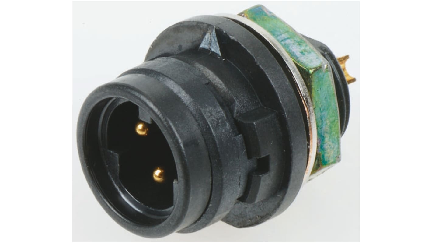 Hirose Circular Connector, 6 Contacts, Panel Mount, Miniature Connector, Male, IP67, IP68, HR30 Series