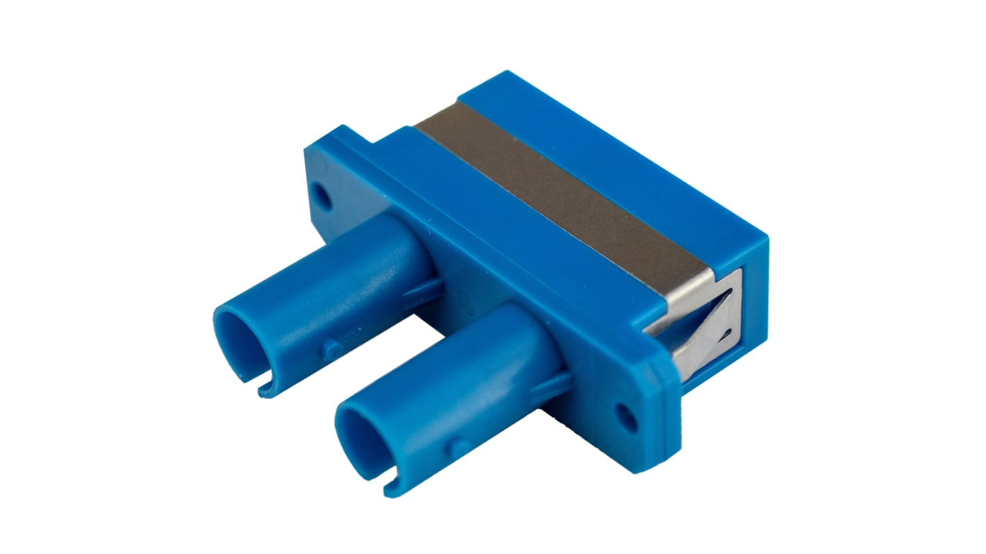RS PRO ST to SC Single Mode Duplex Fibre Optic Adapter, 0.1dB Insertion Loss