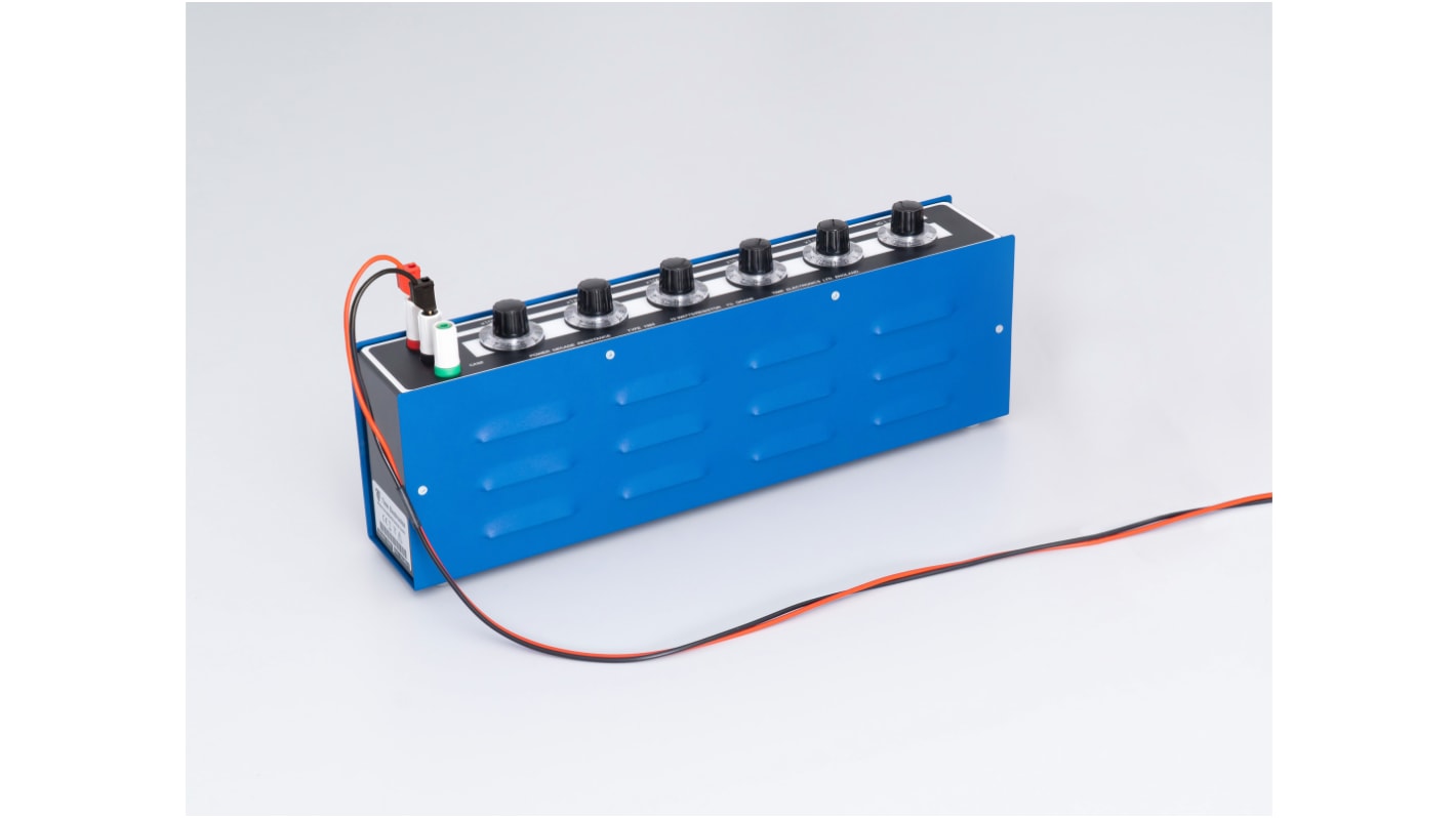 Caja de décadas resistiva Time Electronics, calibrado RS, 0.1Ω → 120kΩ, resolución 0.1Ω, 0.1Ω, precisión ±5%, 10W
