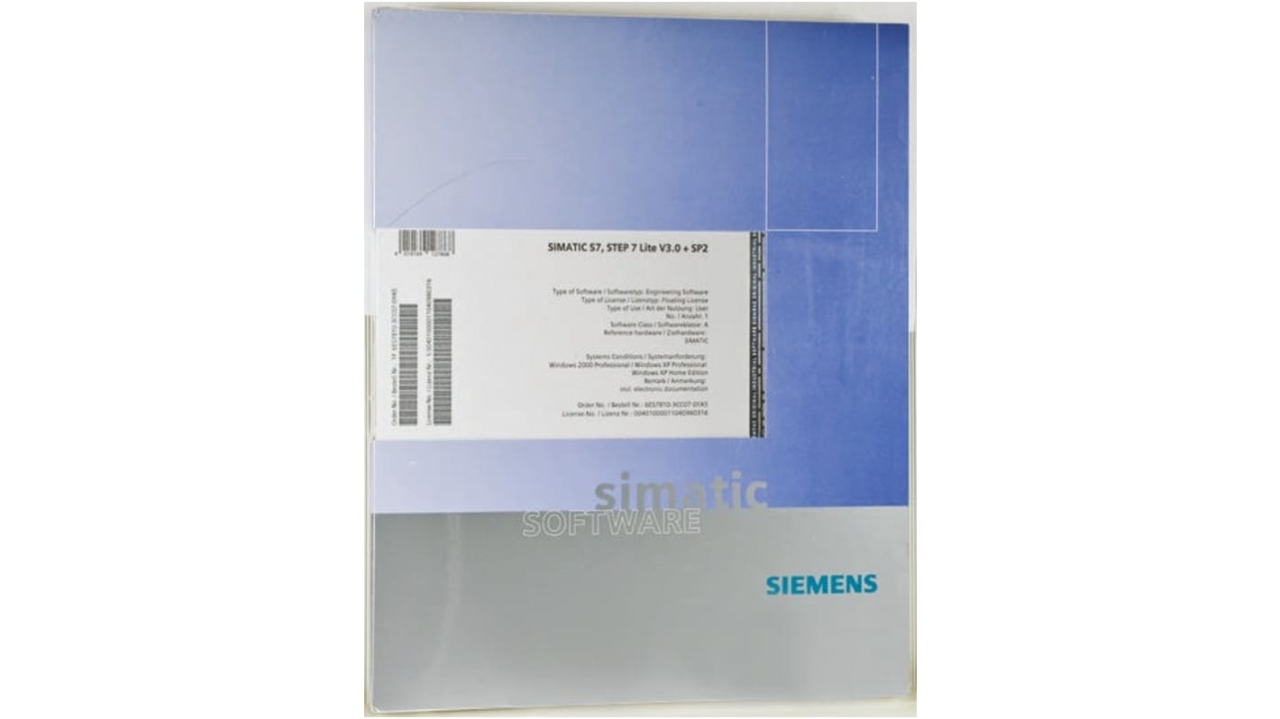 Software de programación PLC Siemens, 3.0, para SIMATIC S7-300, Inglés, Francés, Alemán, Italiano, Español