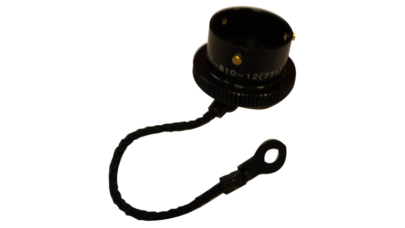 Amphenol Limited 62GB MIL-DTL-26482 Socket Dust Cap, Shell Size 10, with Zinc Cobalt Finish, Aluminium