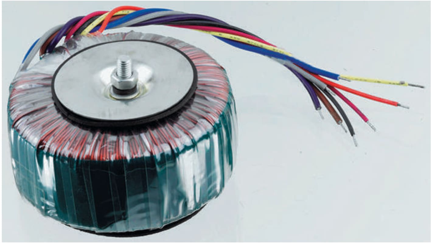 RS PRO 115 V ac, 230 V ac, 2 x 25V ac Toroidal Transformer, 30VA 2 Output