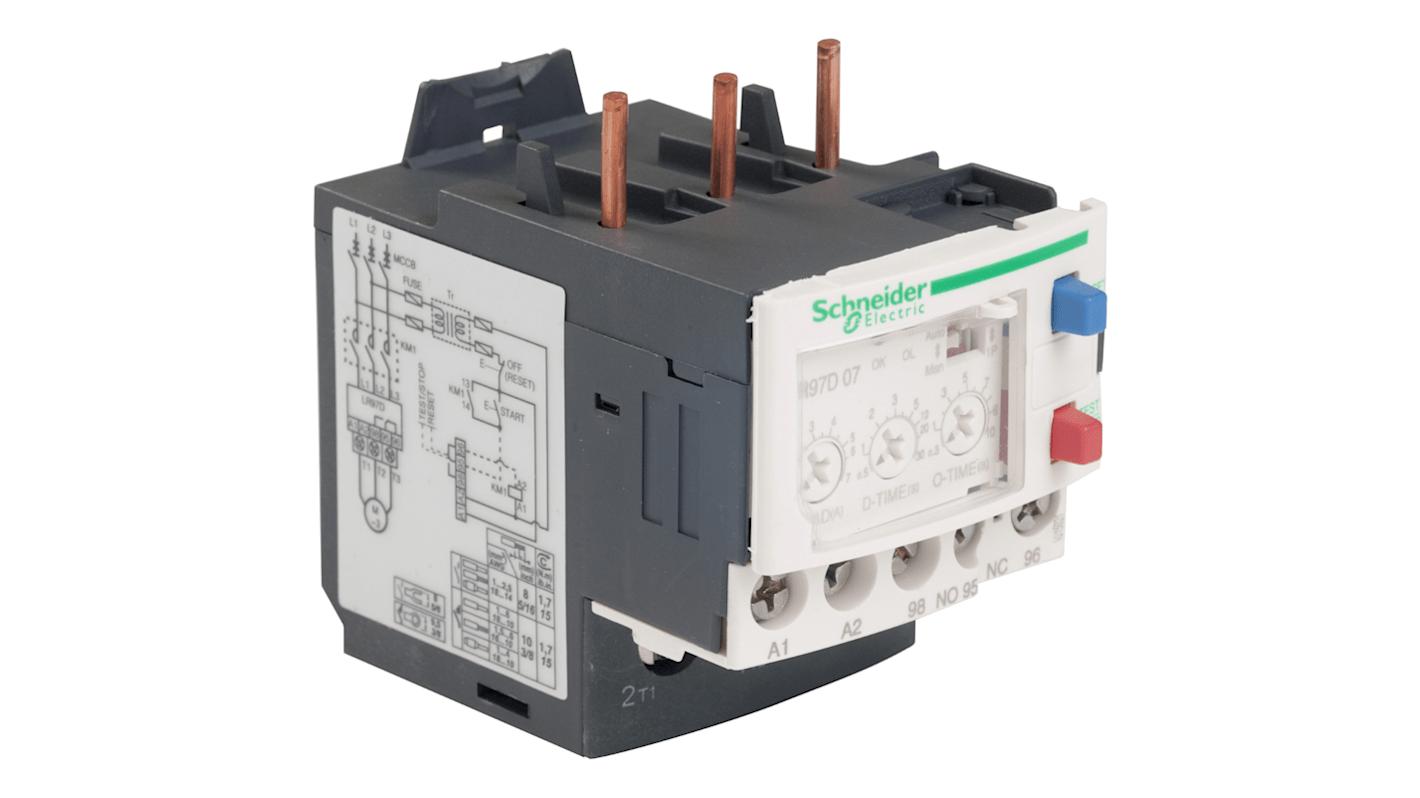 Schneider Electric サーマルリレー TeSysシリーズ LR97 D, 1.2 → 7 A, 55 W