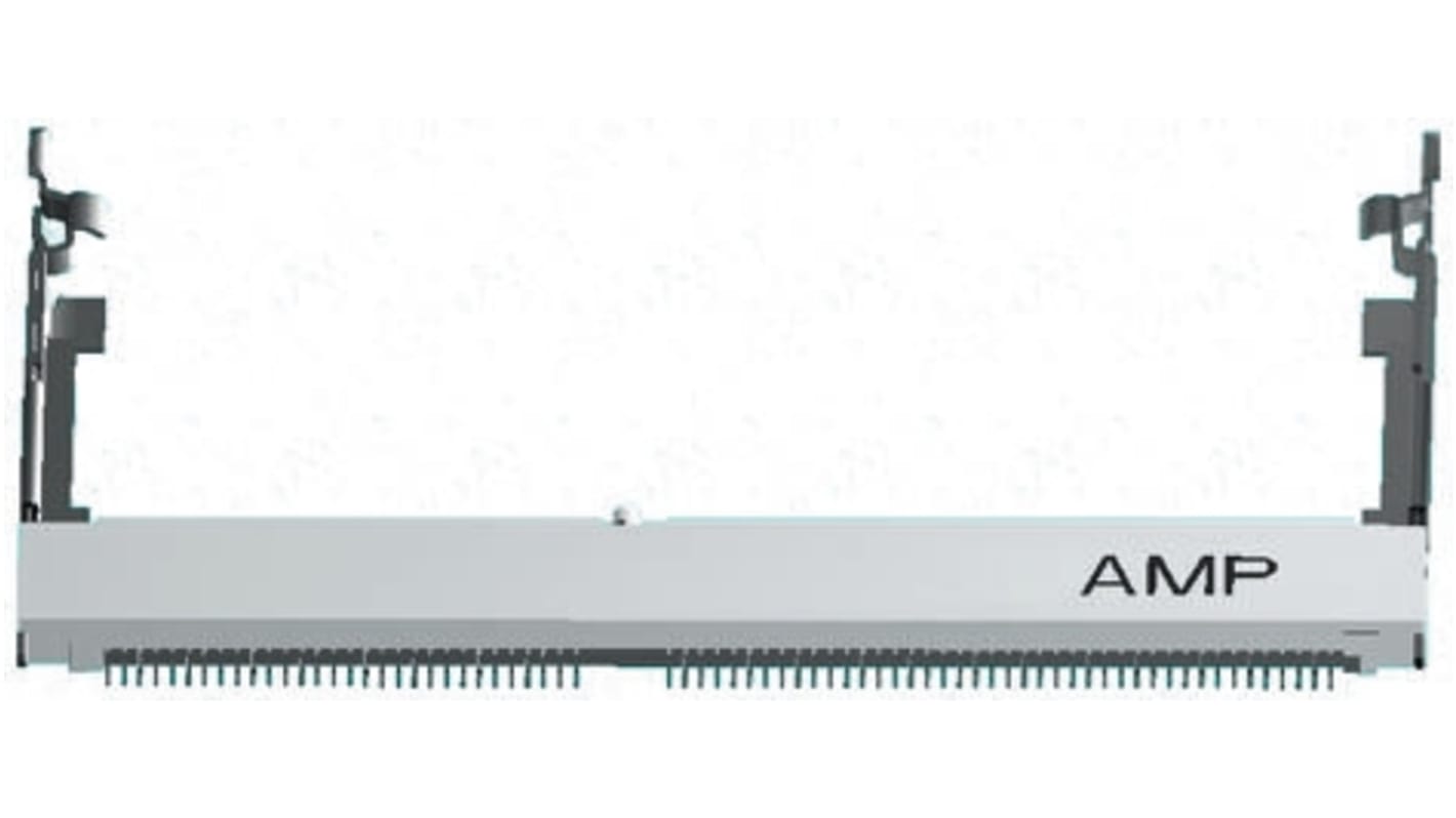 TE Connectivity DIMM插槽, 144针, 0.8mm间距, 焊接端接, 直角