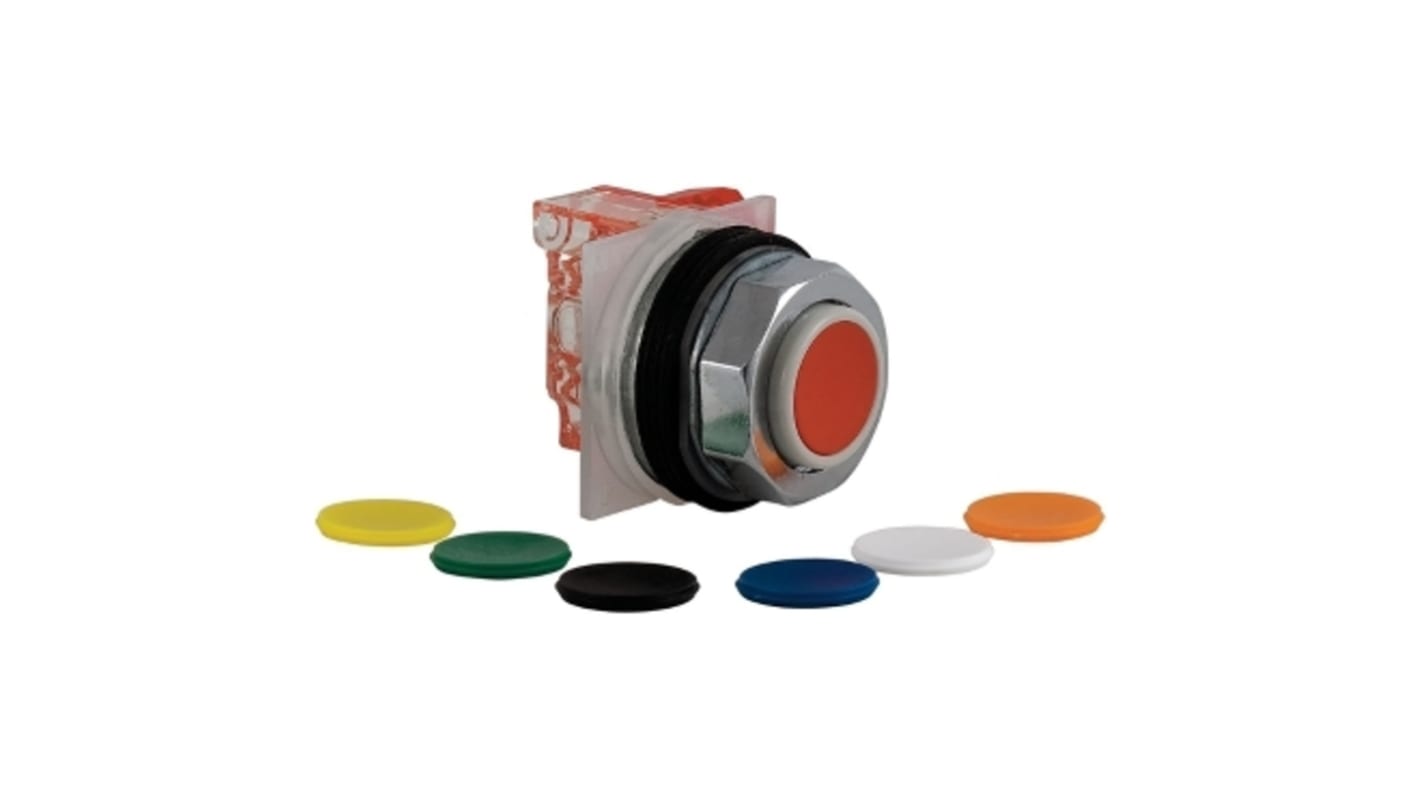 Schneider Electric Harmony 9001K Series Push Button, Panel Mount, 30mm Cutout, SPST, IP66