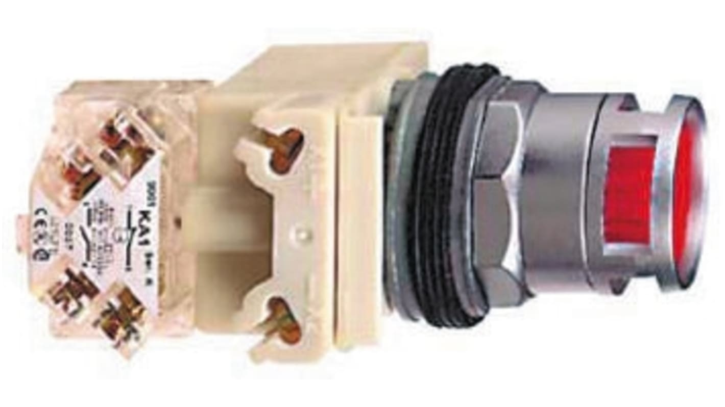 Schneider Electric Harmony 9001K Series Push Button, Panel Mount, 30mm Cutout, SPDT, IP66