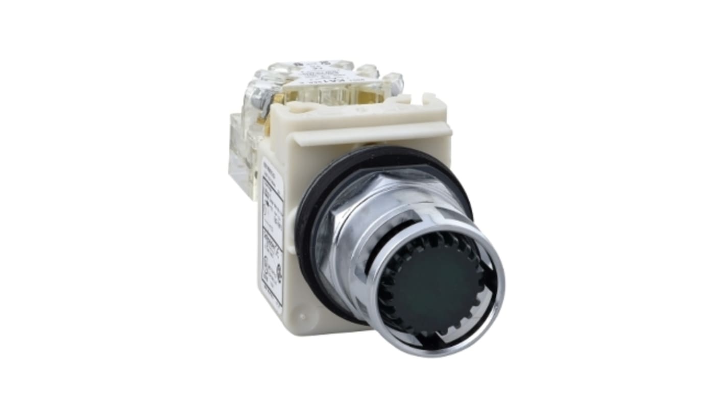 Schneider Electric Harmony 9001K Series Illuminated Push Button, Panel Mount, 30mm Cutout, SPDT, IP66