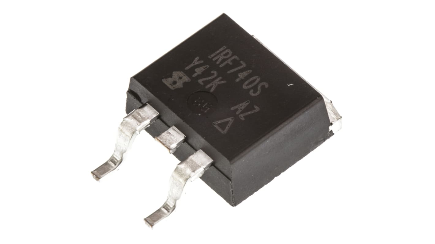 Vishay N沟道增强型MOS管, Vds=400 V, 10 A, D2PAK (TO-263), 贴片安装, 3引脚