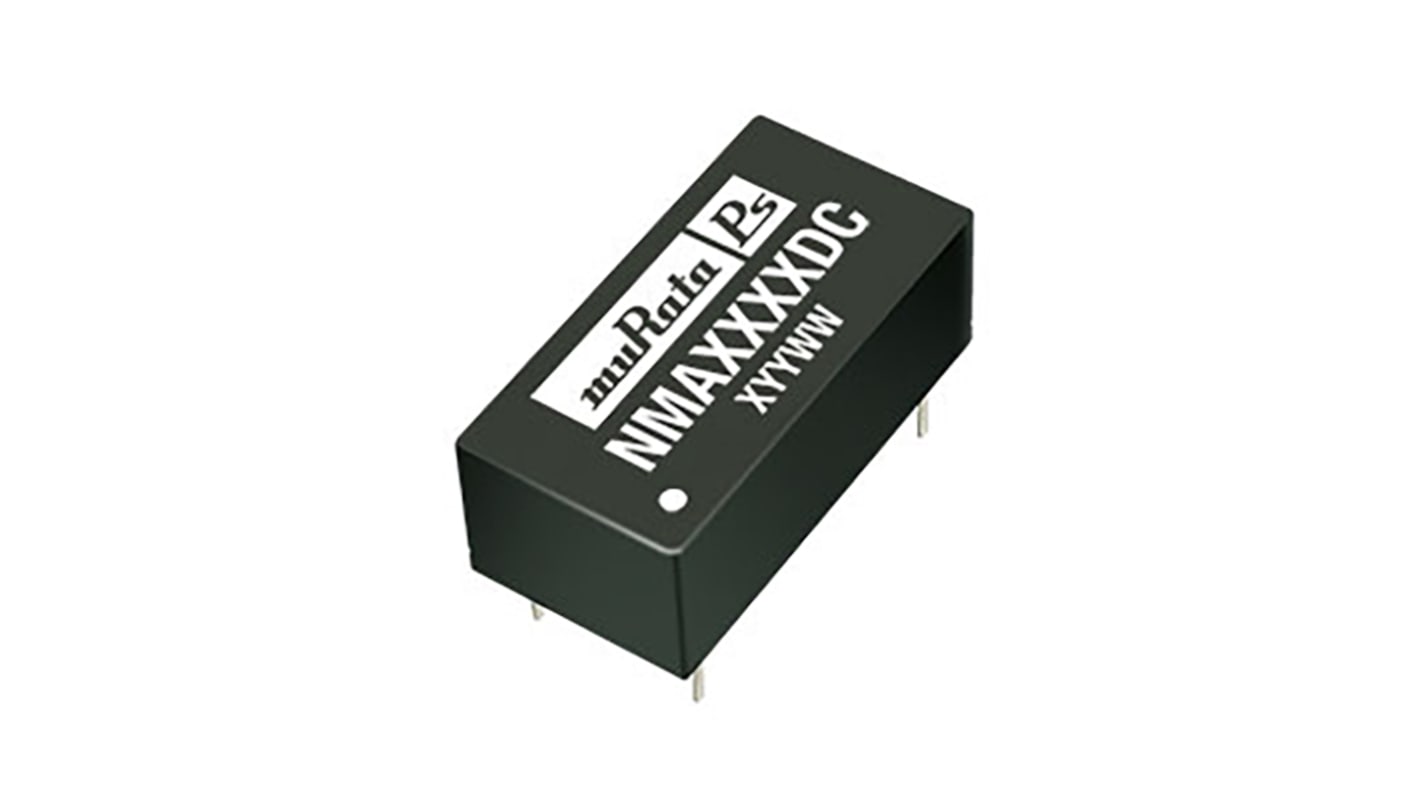 Murata NMA DC/DC-Wandler 1W 5 V dc IN, ±5V dc OUT / ±100mA Durchsteckmontage 1kV dc isoliert