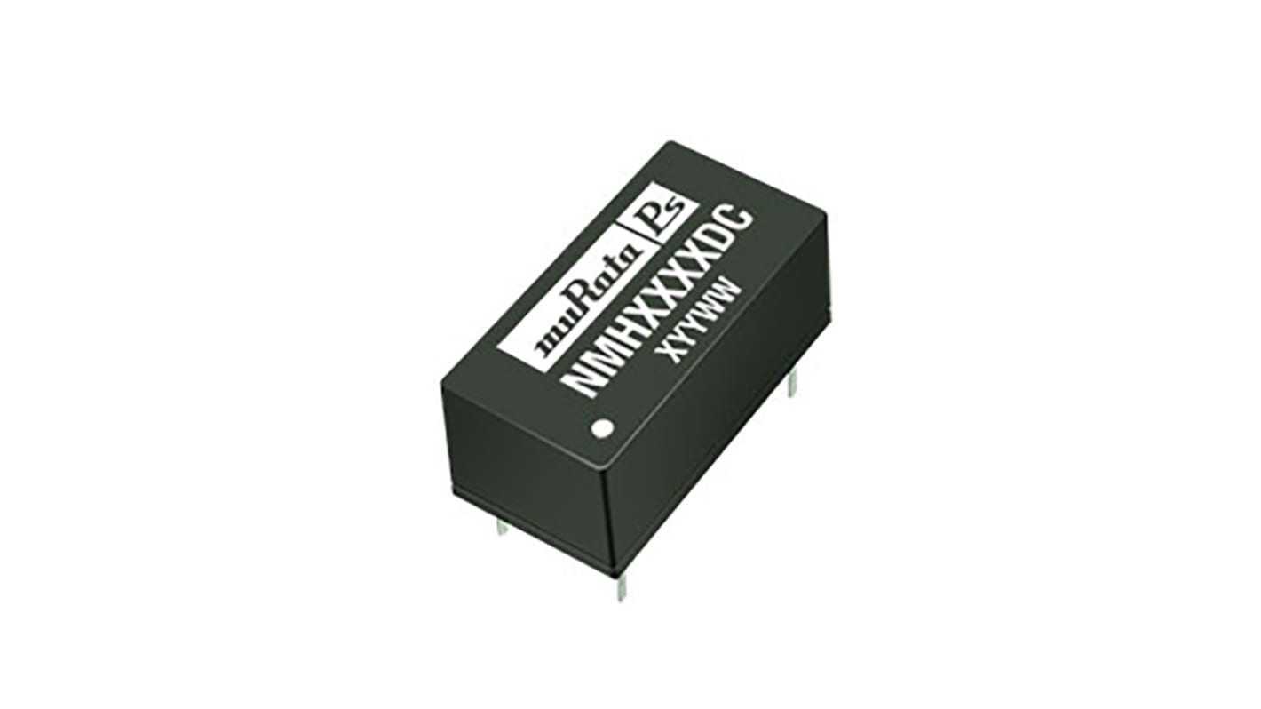 Murata Power Solutions NMH DC-DC Converter, ±15V dc/ ±67mA Output, 10.8 → 13.2 V dc Input, 2W, Through Hole,