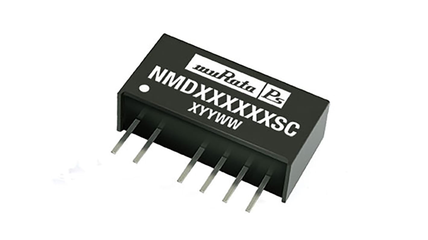 Murata NMD DC/DC-Wandler 1W 5 V dc IN, 5V dc OUT / 100mA Durchsteckmontage 1kV dc isoliert