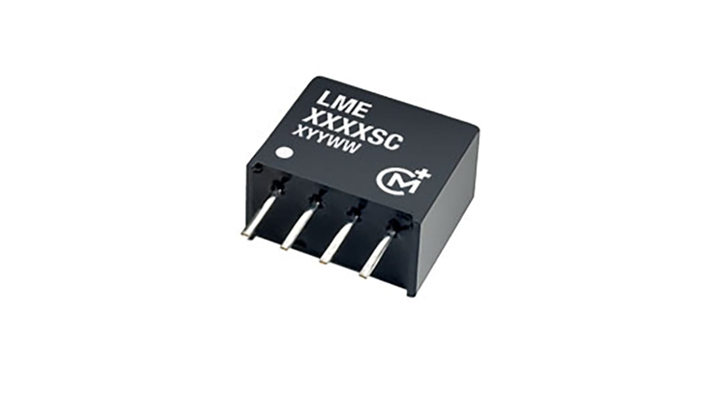 Murata Power Solutions LME DC-DC Converter, 5V dc/ 50mA Output, 10.8 → 13.2 V dc Input, 0.25W, Through Hole,
