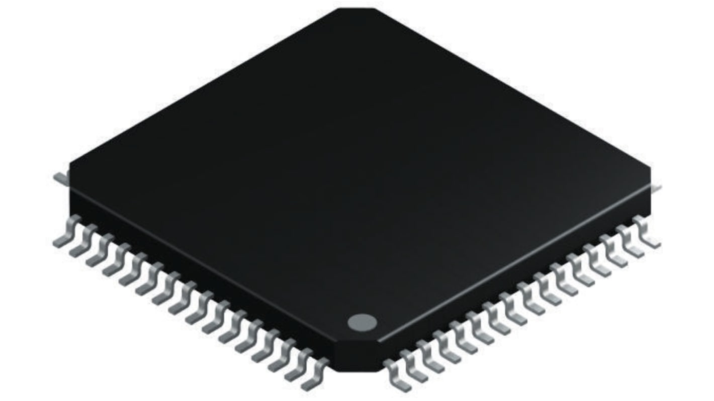 Microchip PIC18F6627-I/PT, 8bit PIC Microcontroller, PIC18F, 40MHz, 1.024 kB, 96 kB Flash, 64-Pin TQFP