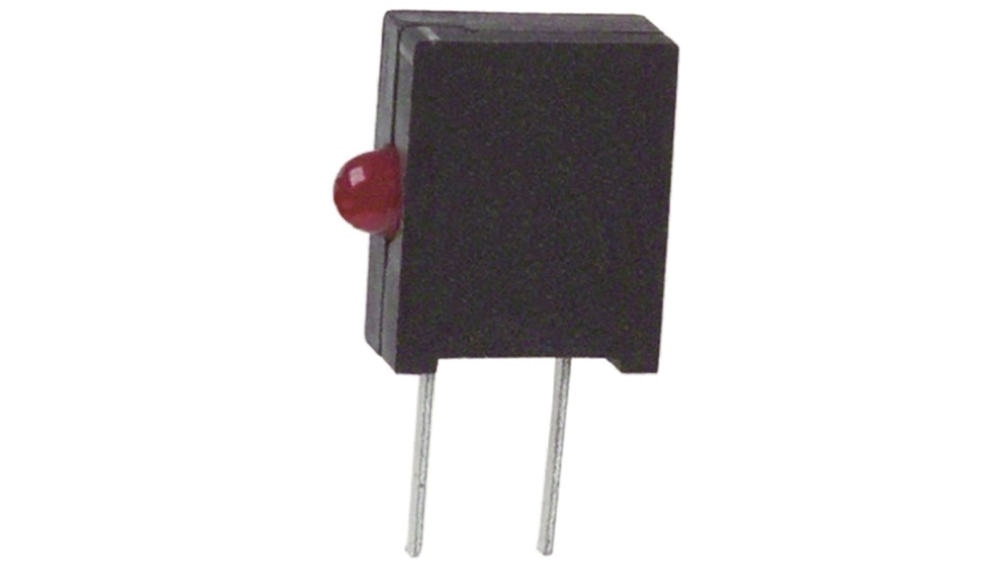 Dialight 555-2001F, Red Right Angle PCB LED Indicator, Through Hole 2 V