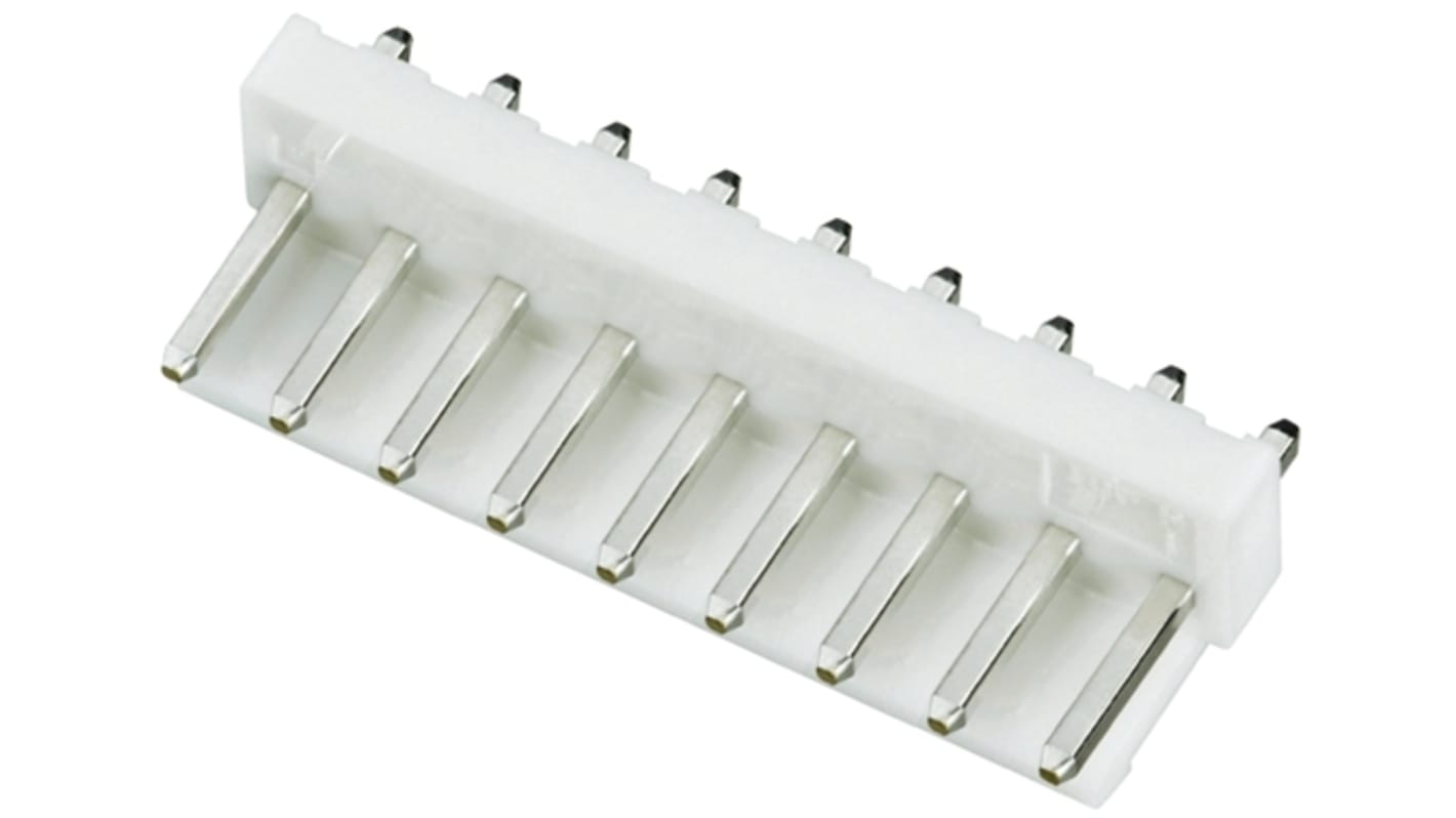 File di contatti PCB JST, 9 vie, 1 fila, passo 3.96mm