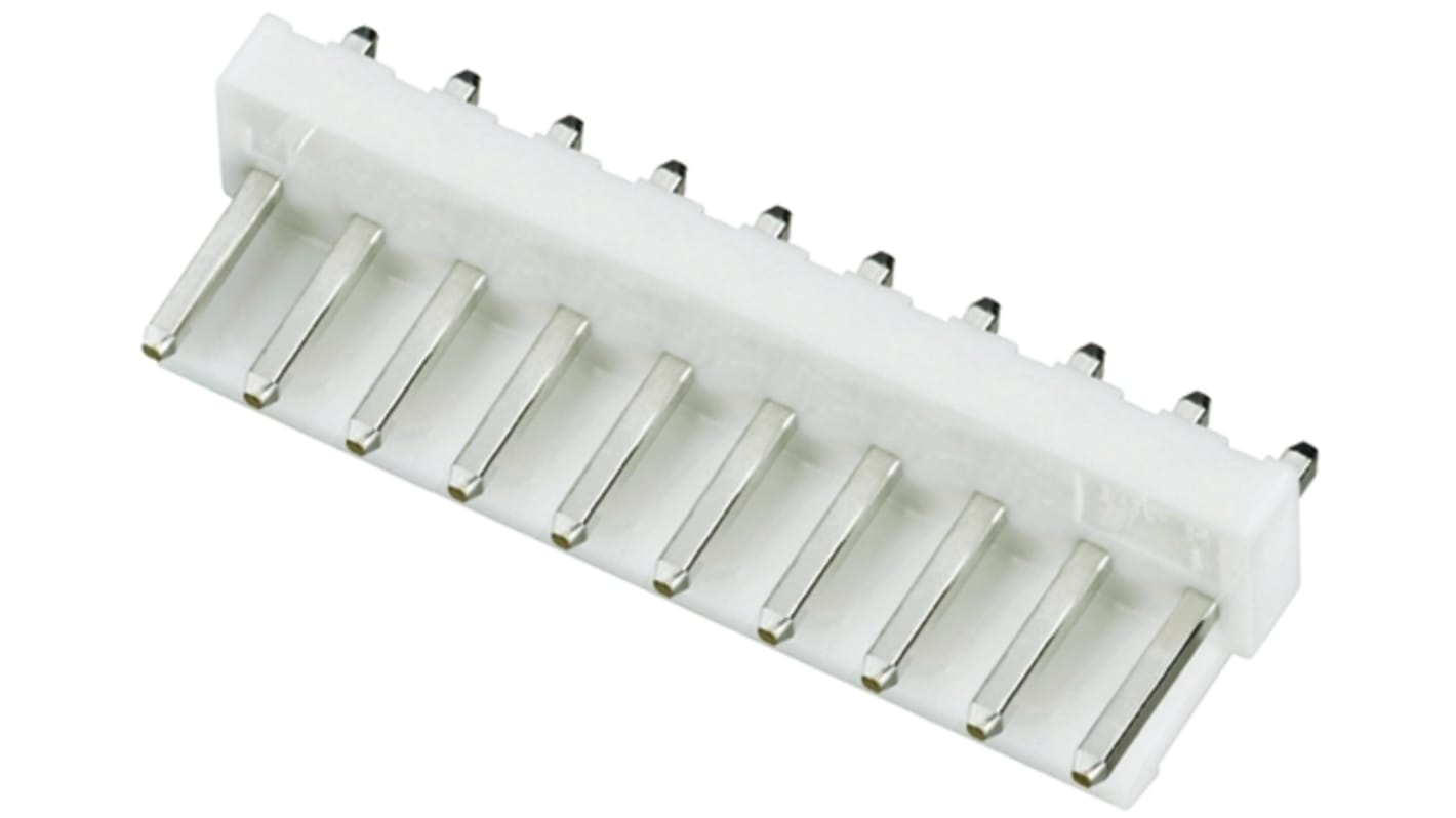 File di contatti PCB JST, 10 vie, 1 fila, passo 3.96mm