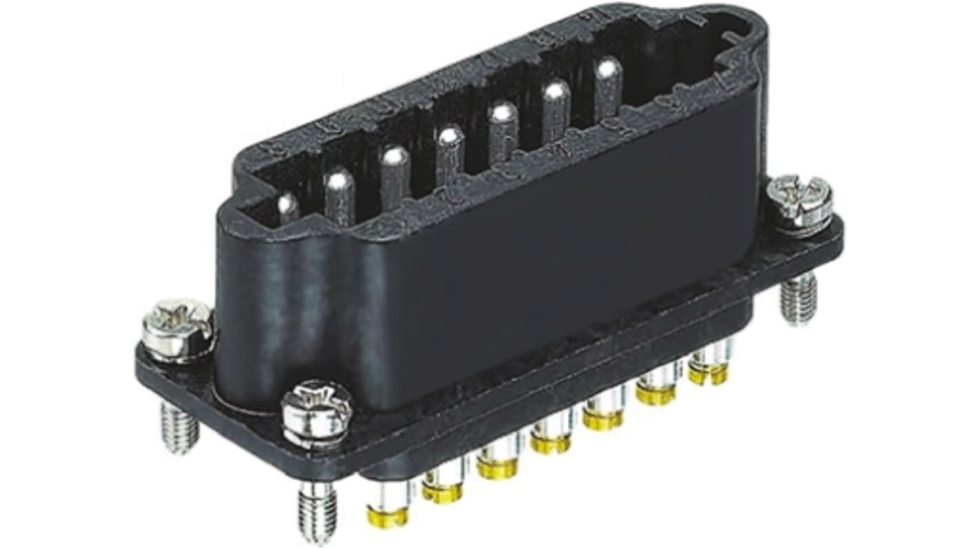 HARTING Heavy Duty Power Connector Insert, 10A, Female, Staf Series, 14 Contacts