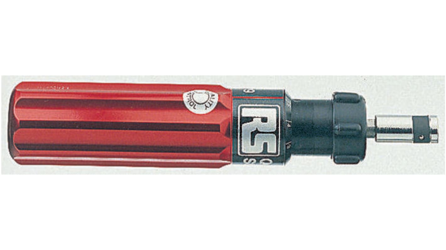 RS PRO Drehmoment-Schraubendreher Quickset Hex-Antrieb 1 → 6Nm / ±6 % Länge 184 mm ISOCAL
