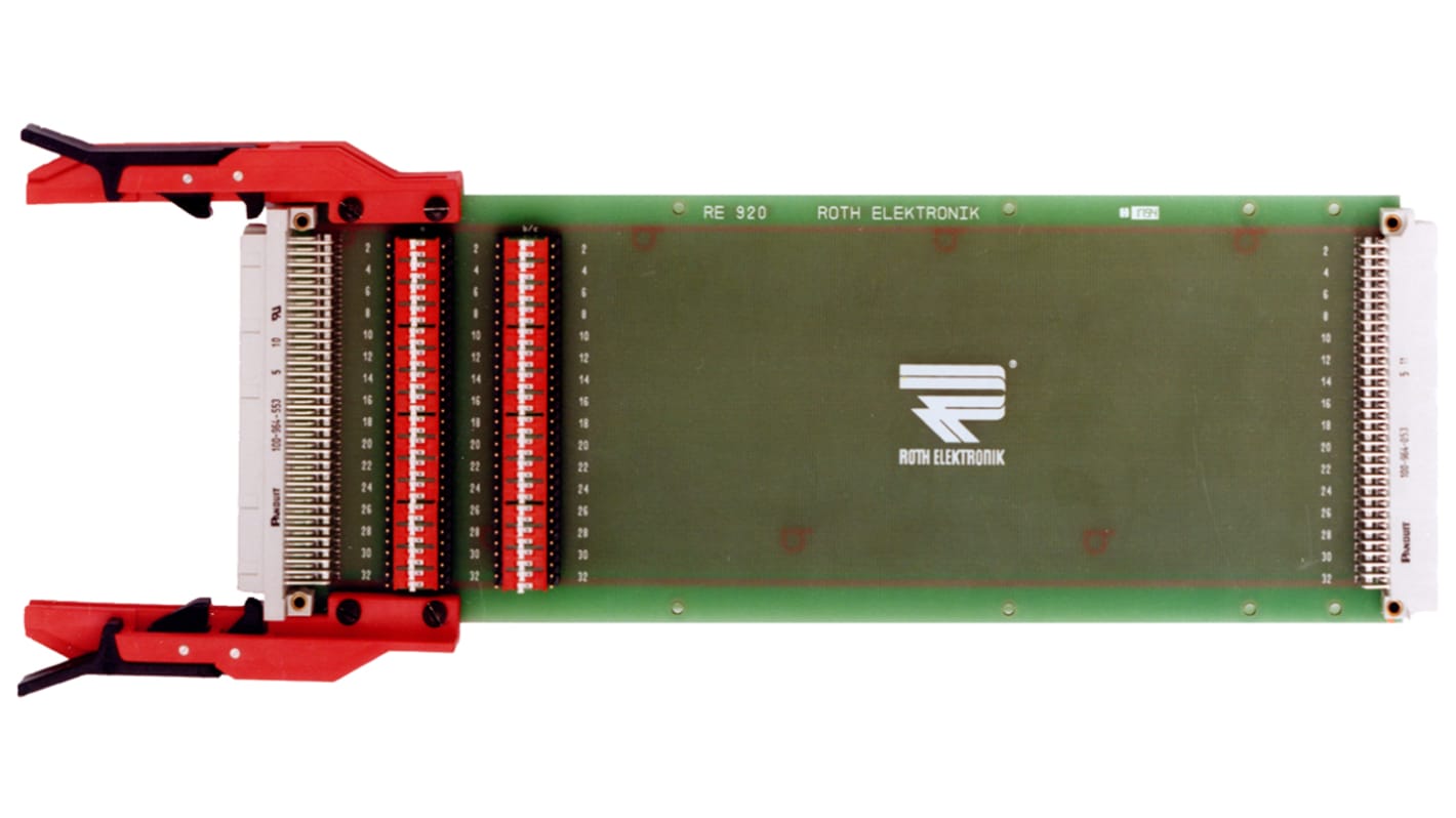 RE960-C96/2LF, 96 Way Single Sided DIN 41612 Extender Board Extender Board FR4