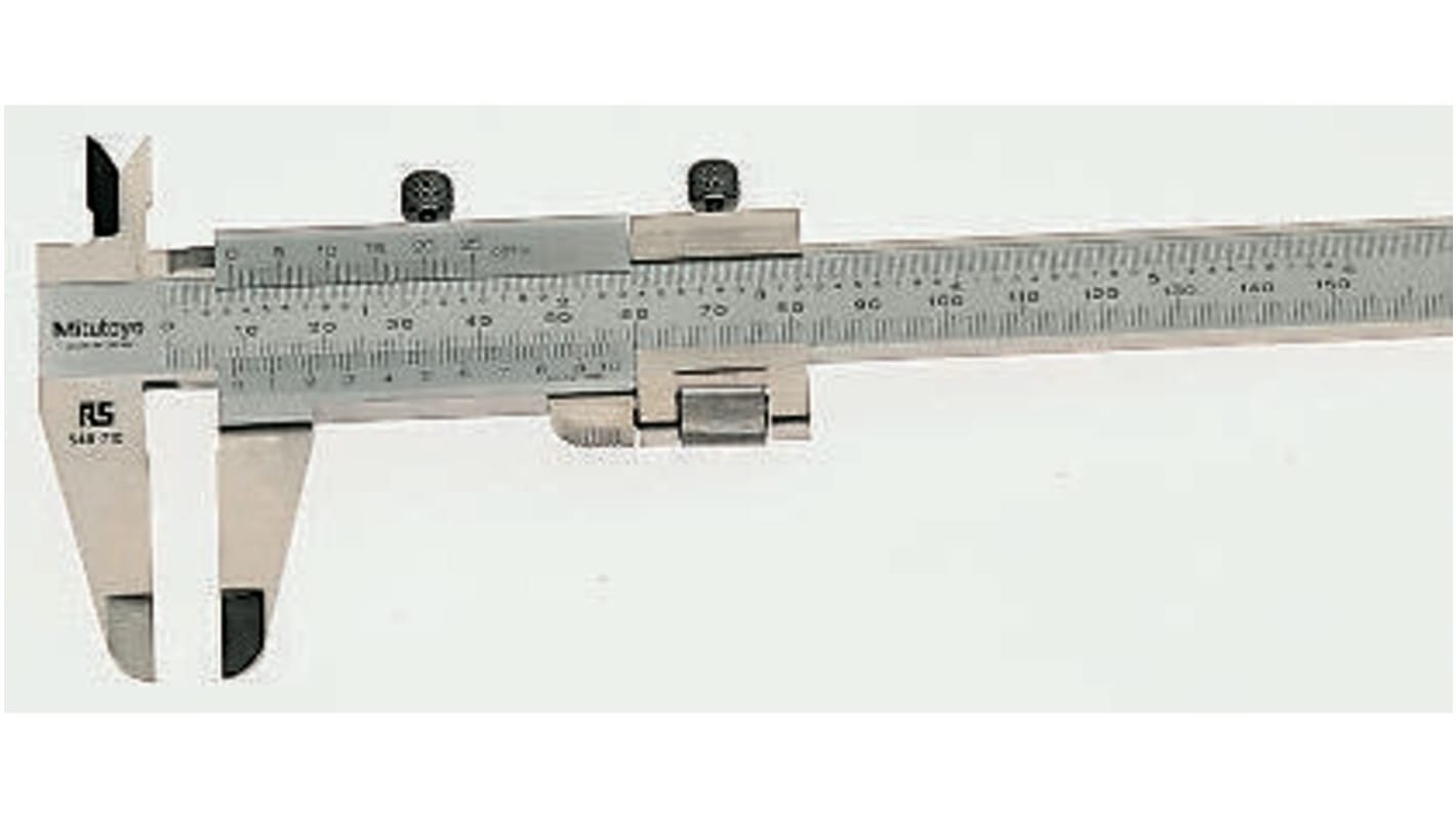 Mitutoyo 280mm, 11in Vernier Caliper 0.02 mm Resolution, Imperial, Metric With UKAS Calibration