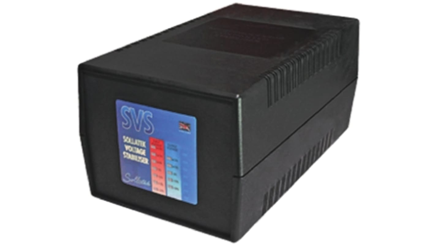 Sollatek Voltage Stabiliser 230V ac 8A Over Voltage and Under Voltage, 1840VA, Desktop