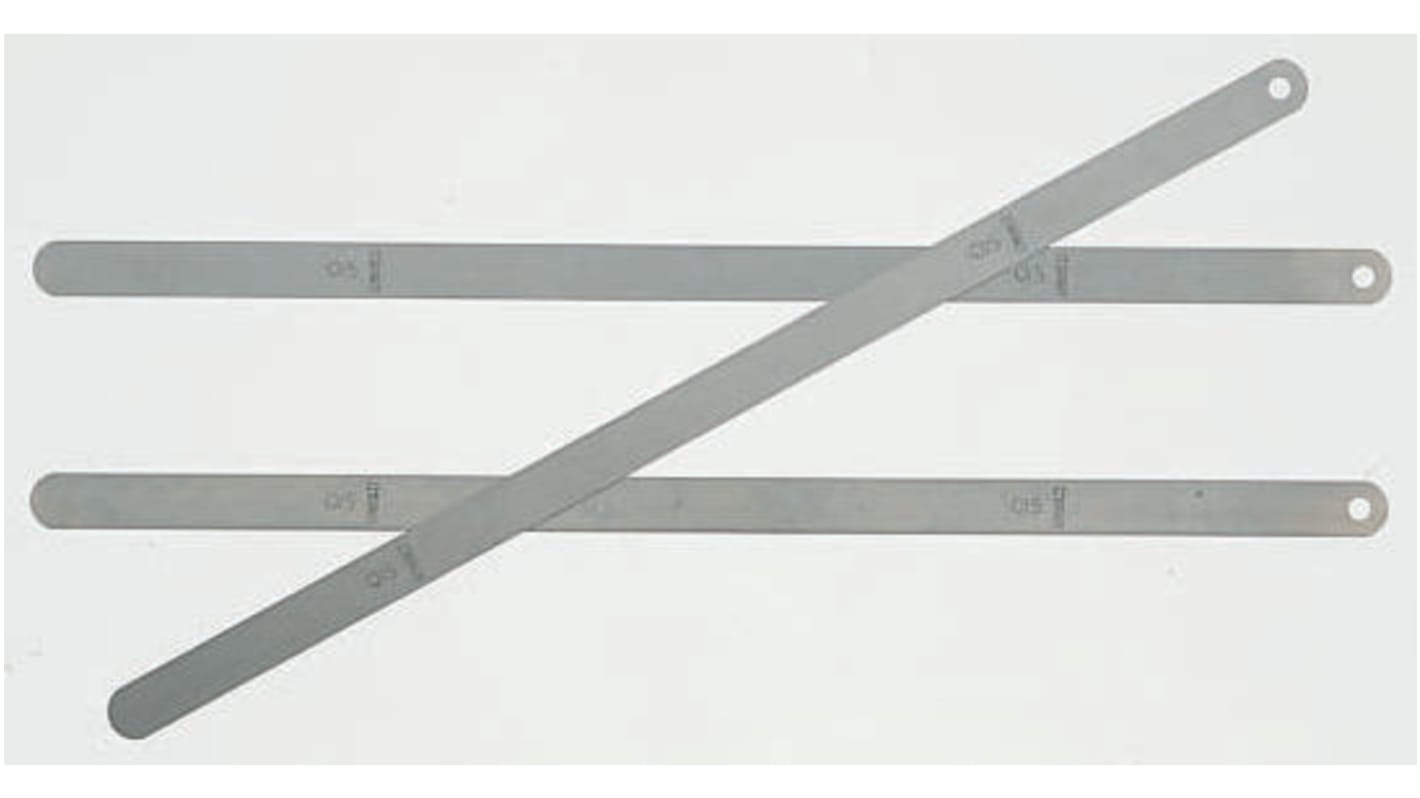 Starrett DY5192 Steel Feeler Gauge, Single Blade Blades