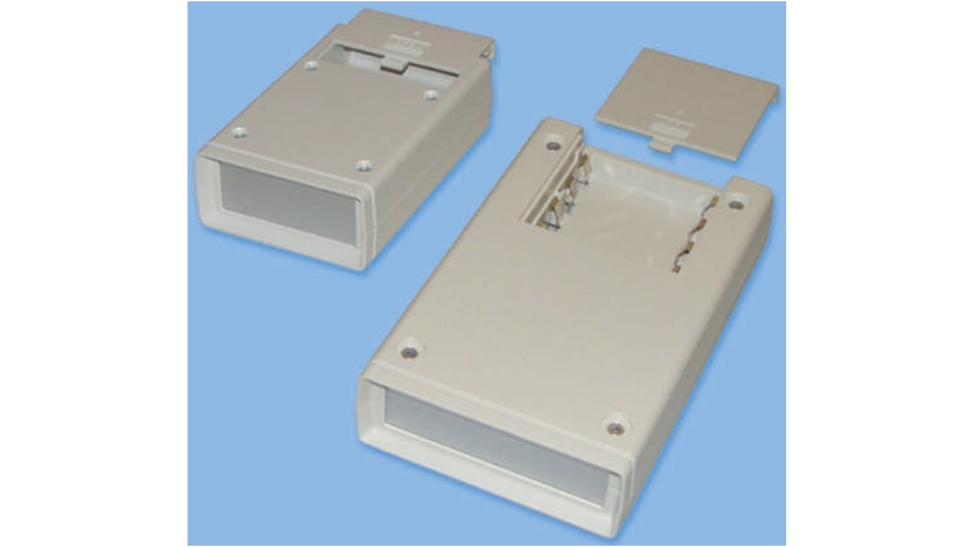 OKW Shell-Type Case Series White ABS Handheld Enclosure, Integral Battery Compartment, IP65, 190 x 138 x 45mm