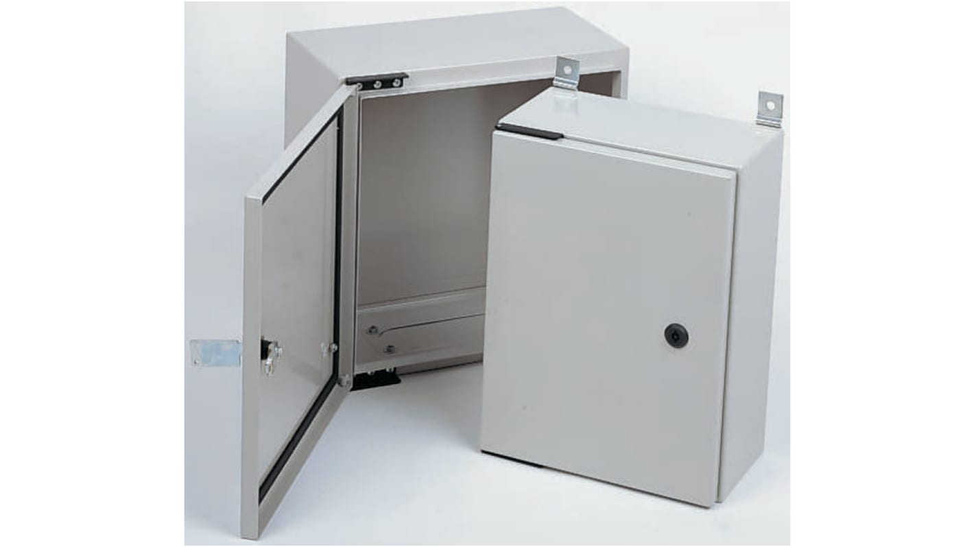 RS PRO Steel Wall Box, IP65, 300 mm x 200 mm x 150mm