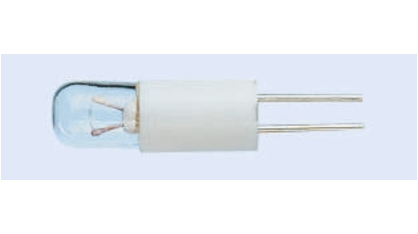 Lead Pins Filament Indicator Lamp, Clear, 12 V, 30 mA, 3000h