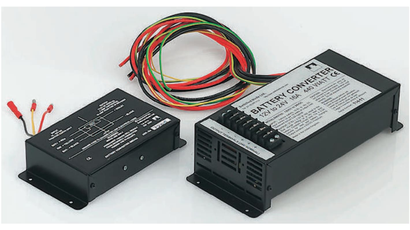 Caricabatterie da auto, ingresso 11 → 16V cc, uscita 24V cc, 500mA