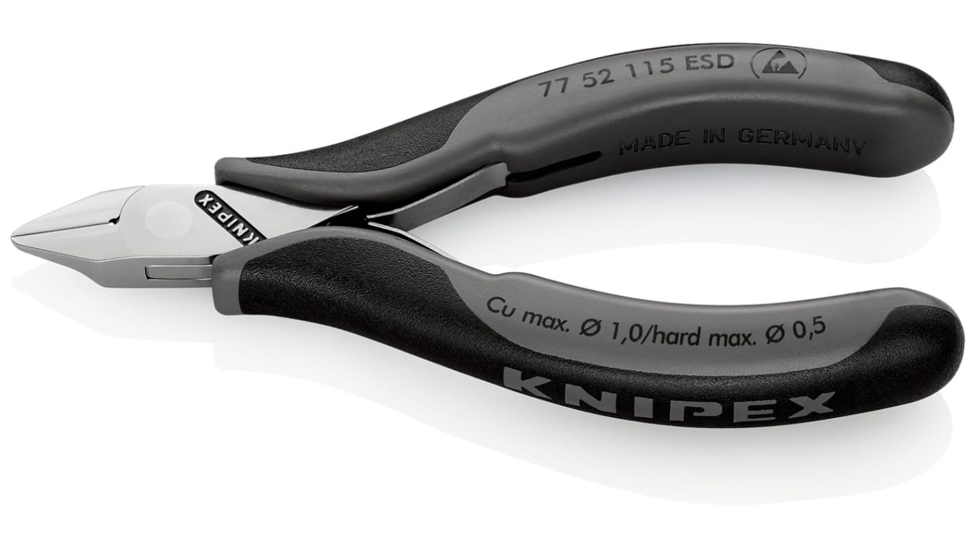 Szczypce Knipex długość 115 mm gr. cięcia: 1mm Nie Stal chromowana z łożyskami kulkowymi