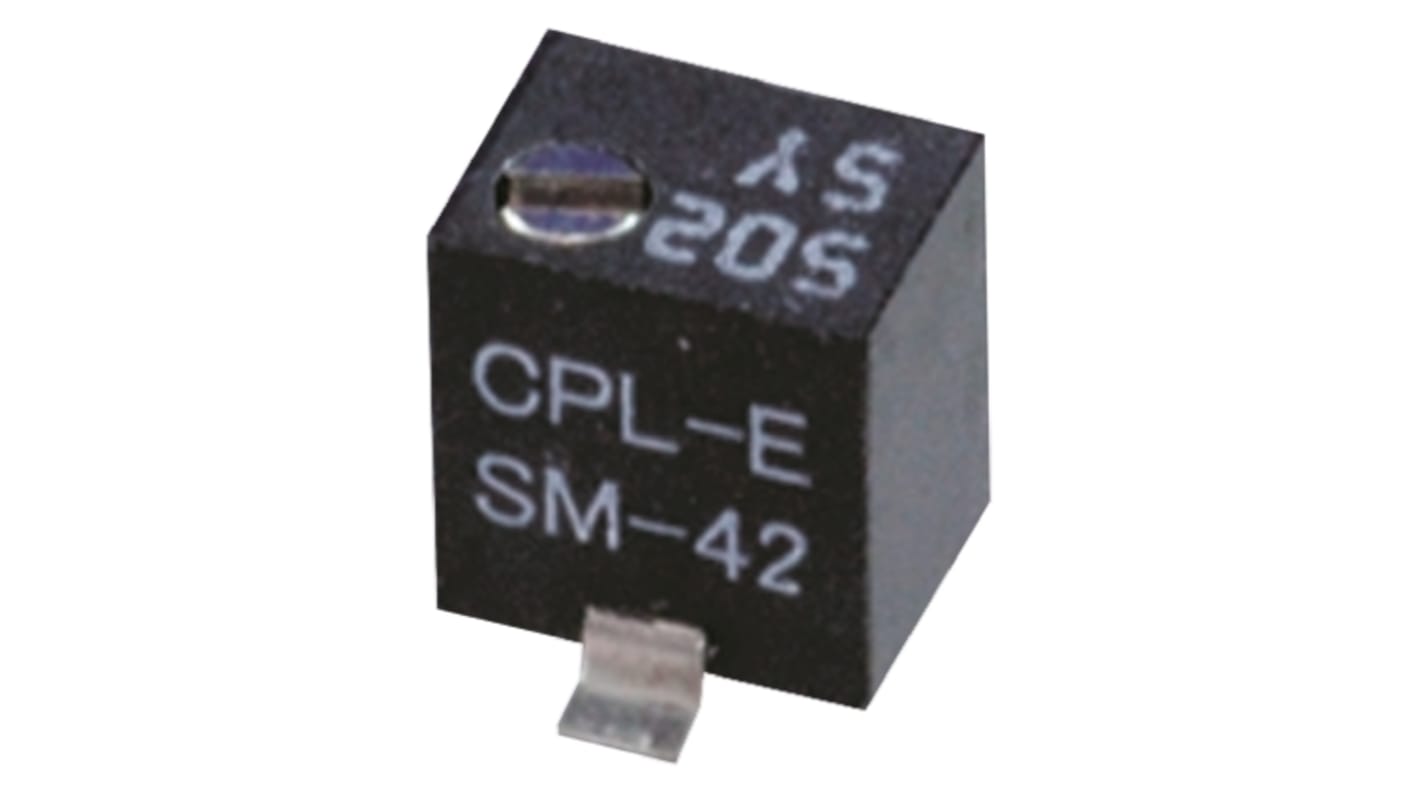 Nidec Components SM-42 11-Gang SMD Trimmer-Potentiometer, Einstellung von oben, 200Ω, ±10%, 0.25W, Gullwing, L. 4.8mm