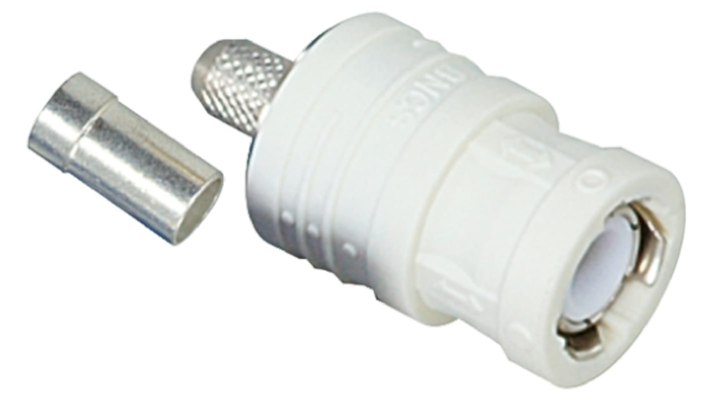 Tajimi Electronics, Plug Cable Mount BNC Connector, 50Ω, Crimp Termination, Straight Body