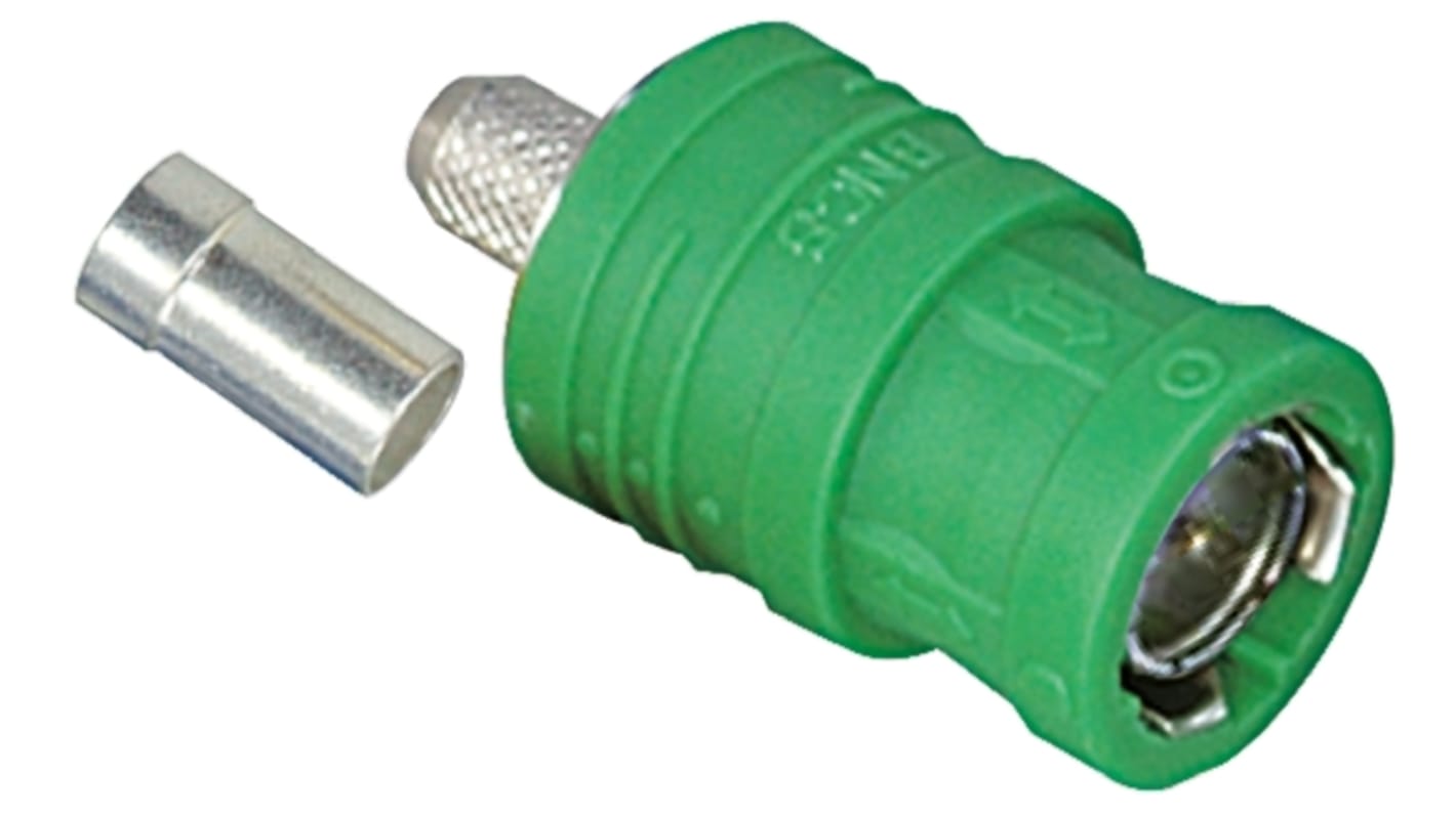 Tajimi Electronics, Plug Cable Mount BNC Connector, 75Ω, Crimp Termination, Straight Body