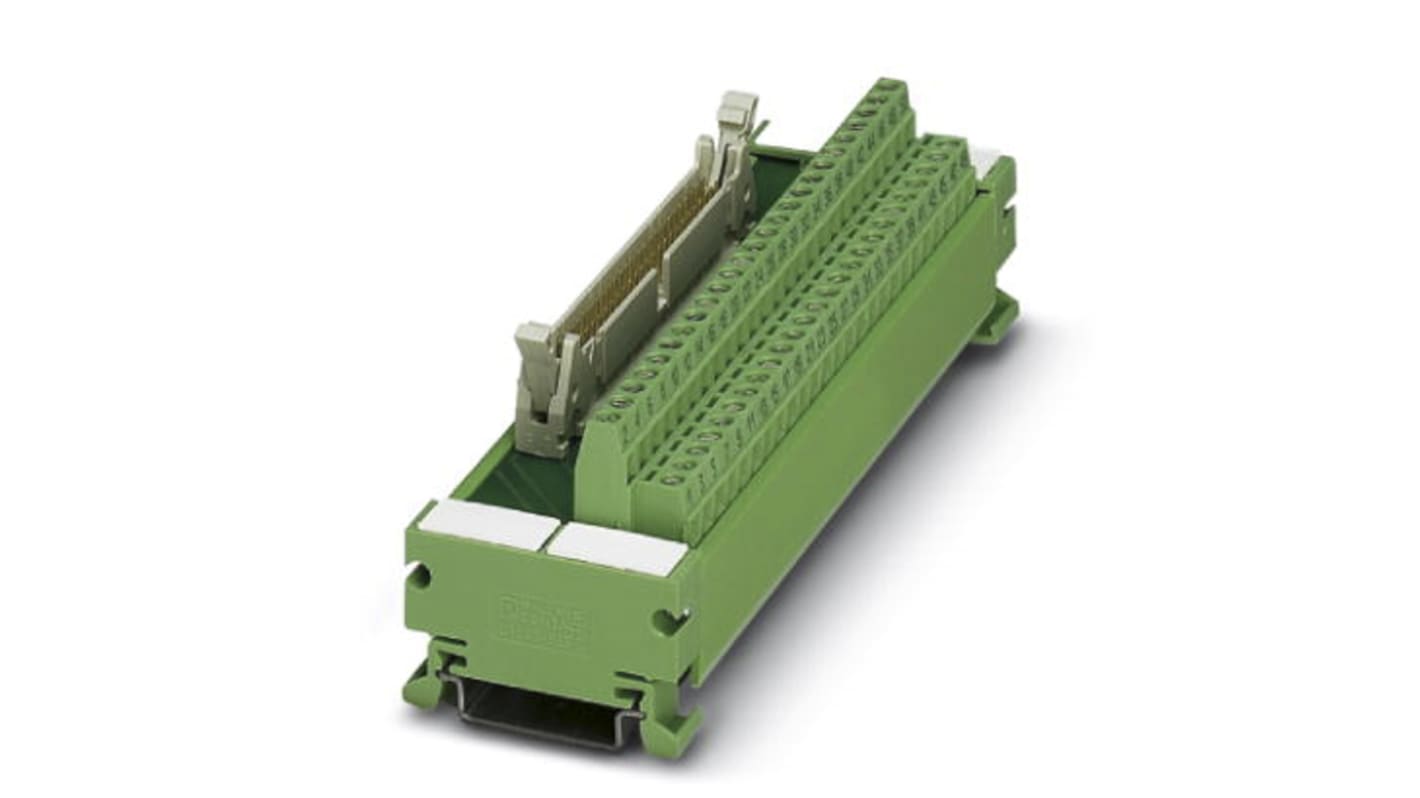 Phoenix Contact 14-Contact Male Interface Module, Flat Ribbon Cable Connector, DIN Rail Mount, 1A