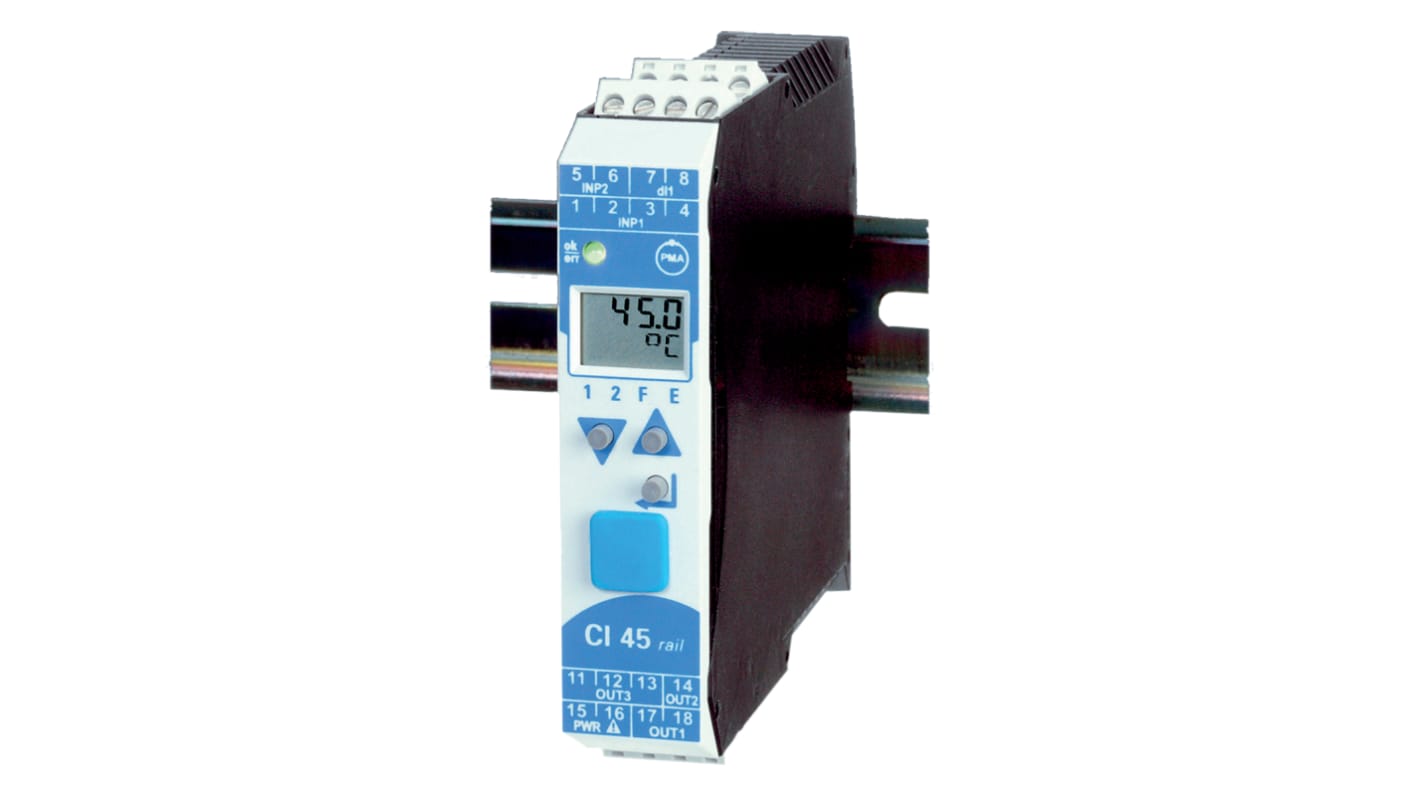P.M.A CI45 Signalwandler, Universeller Signalwandler 18 → 30 V ac, 18 → 31V dc, Universell 31 bit, 0