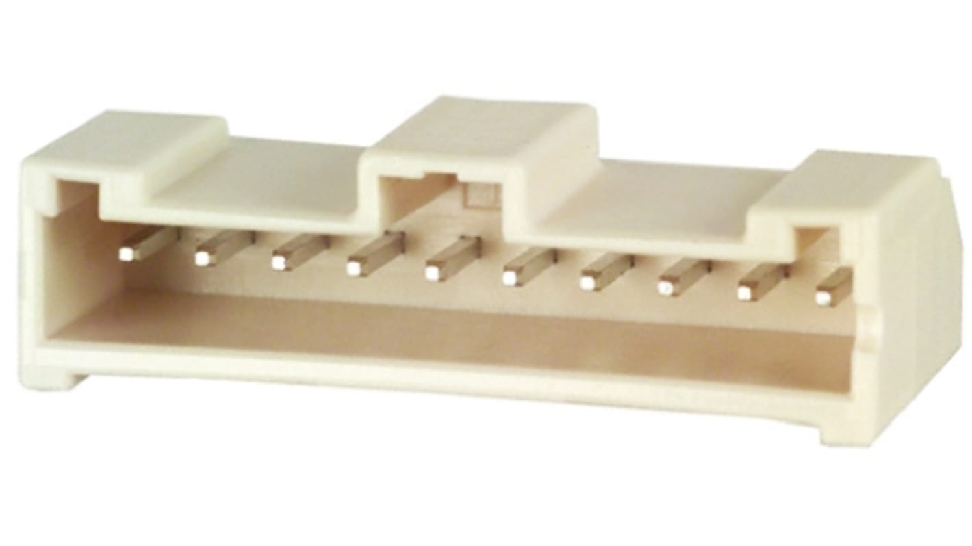 File di contatti PCB Hirose, 10 vie, 1 fila, passo 2.5mm