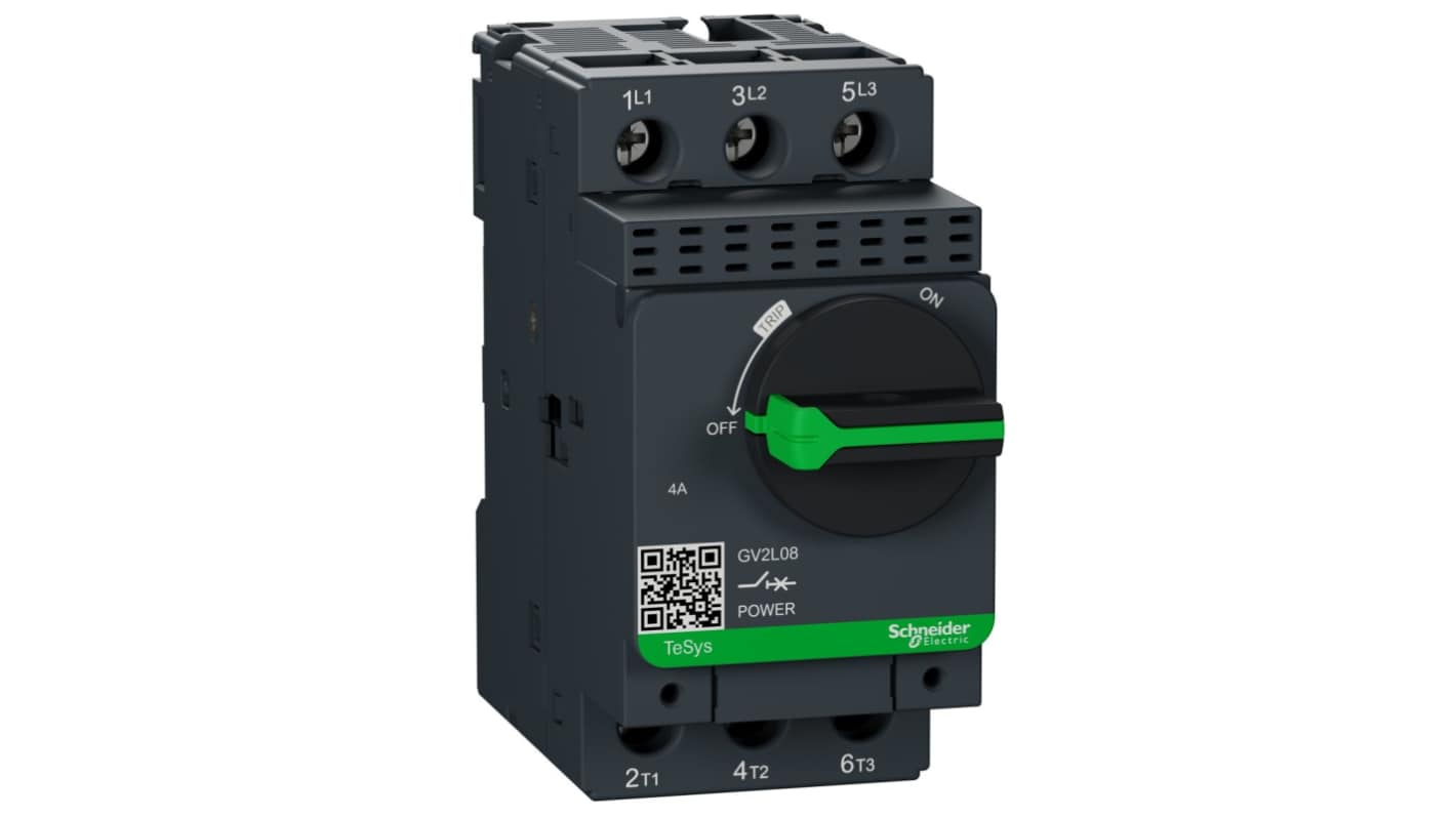 Interruttore automatico del motore Schneider Electric, 2,5 → 4 A, 4 → 6 A TeSys