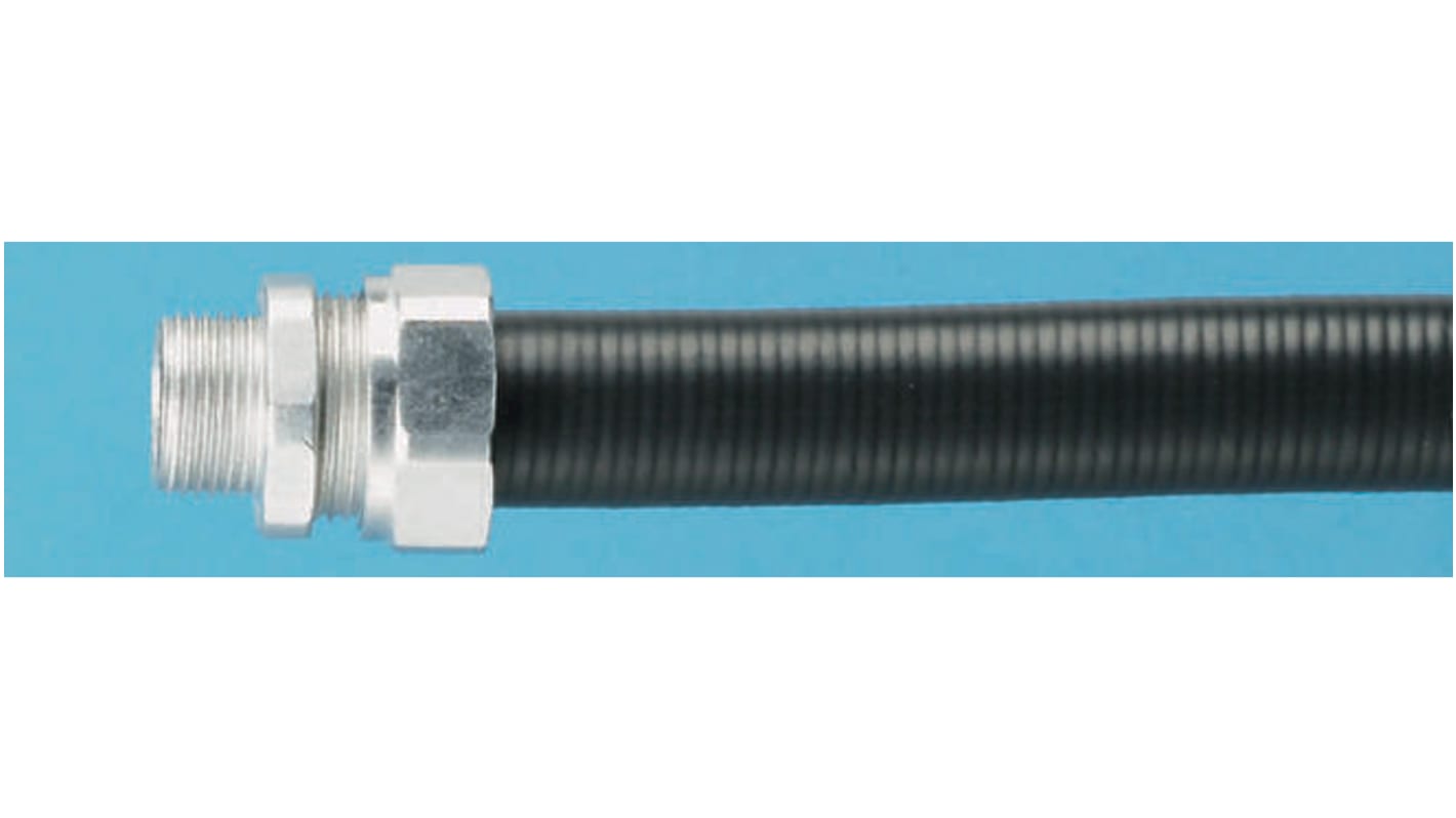 Kopex 钢挠性电缆管, Φ50mm标称, 53.1mm外径, 45.3mm内径, 5m长, IP67, 黑色, PSBF系列