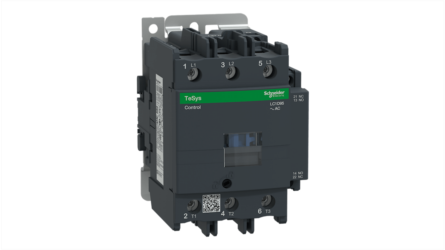 Schneider Electric TeSys D LC1D Leistungsschütz 24 V ac-Spule, 3 -polig , 1 kV ac / 95 A 45 kW 3 Schließer