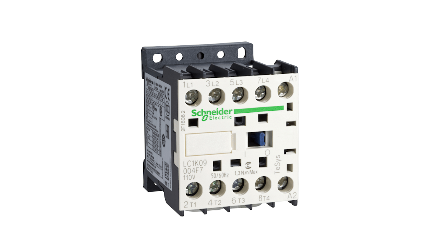 Contattore Schneider Electric, serie LC1K, 4 poli, 2 NO + 2 NC, 20 A, 4 kW, bobina 48 V c.a.