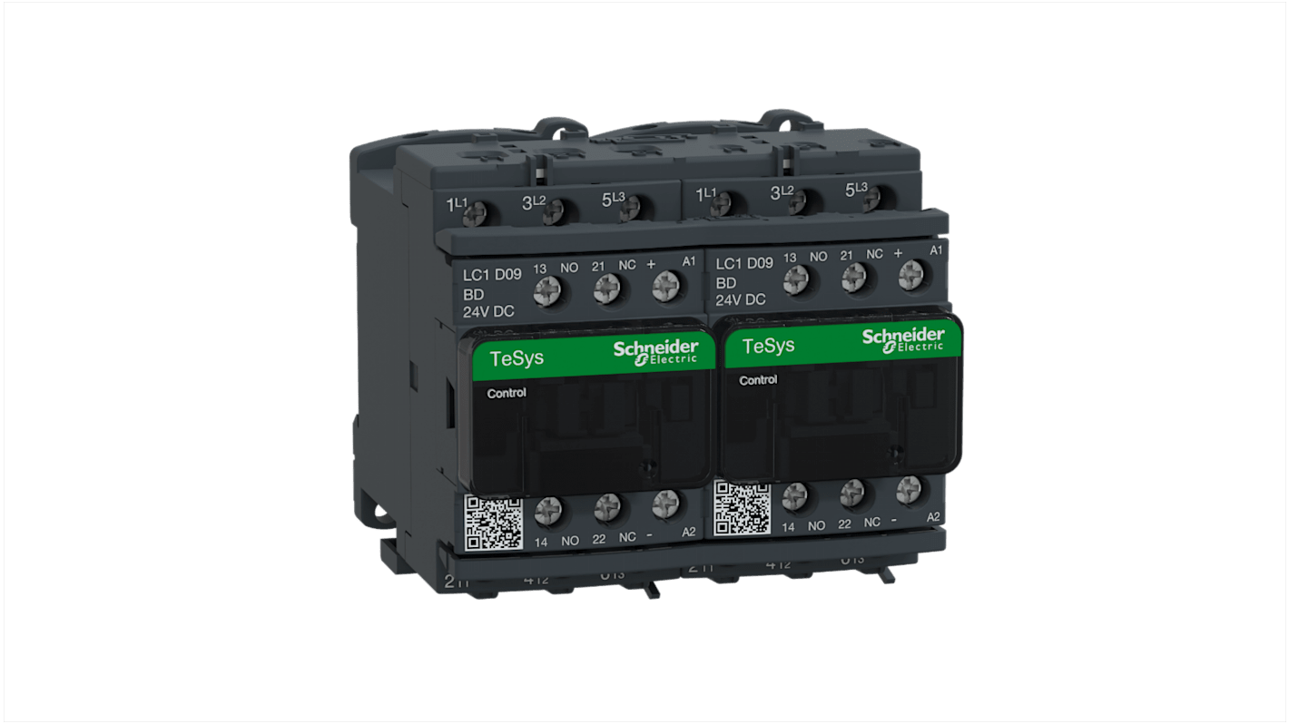 Schneider Electric TeSys D LC2D Contactor, 24 V dc Coil, 3-Pole, 9 A, 4 kW, 3NO, 690 V ac