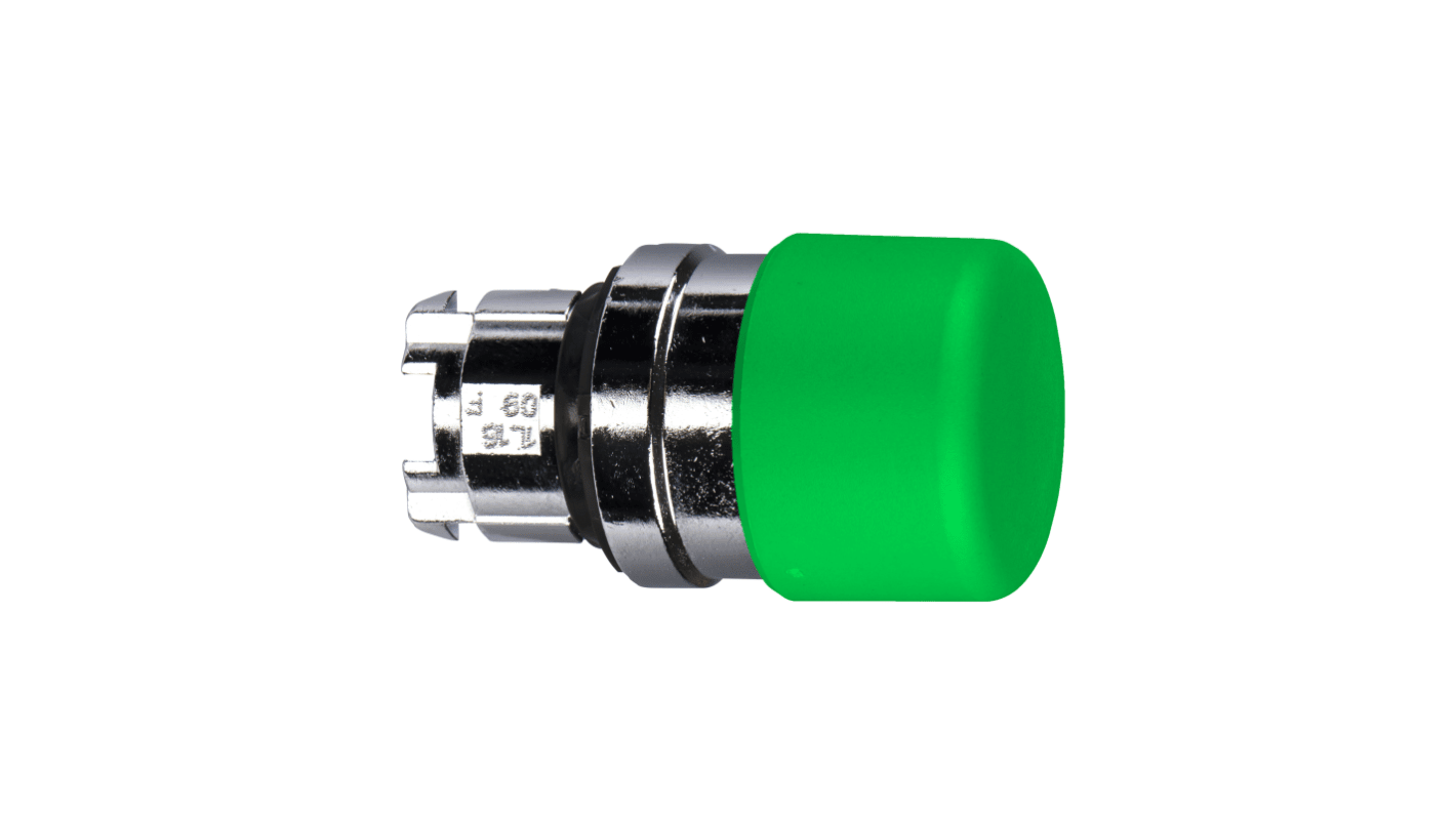 Schneider Electric Harmony XB4 Series Green Momentary Push Button Head, 22mm Cutout, IP66, IP69K