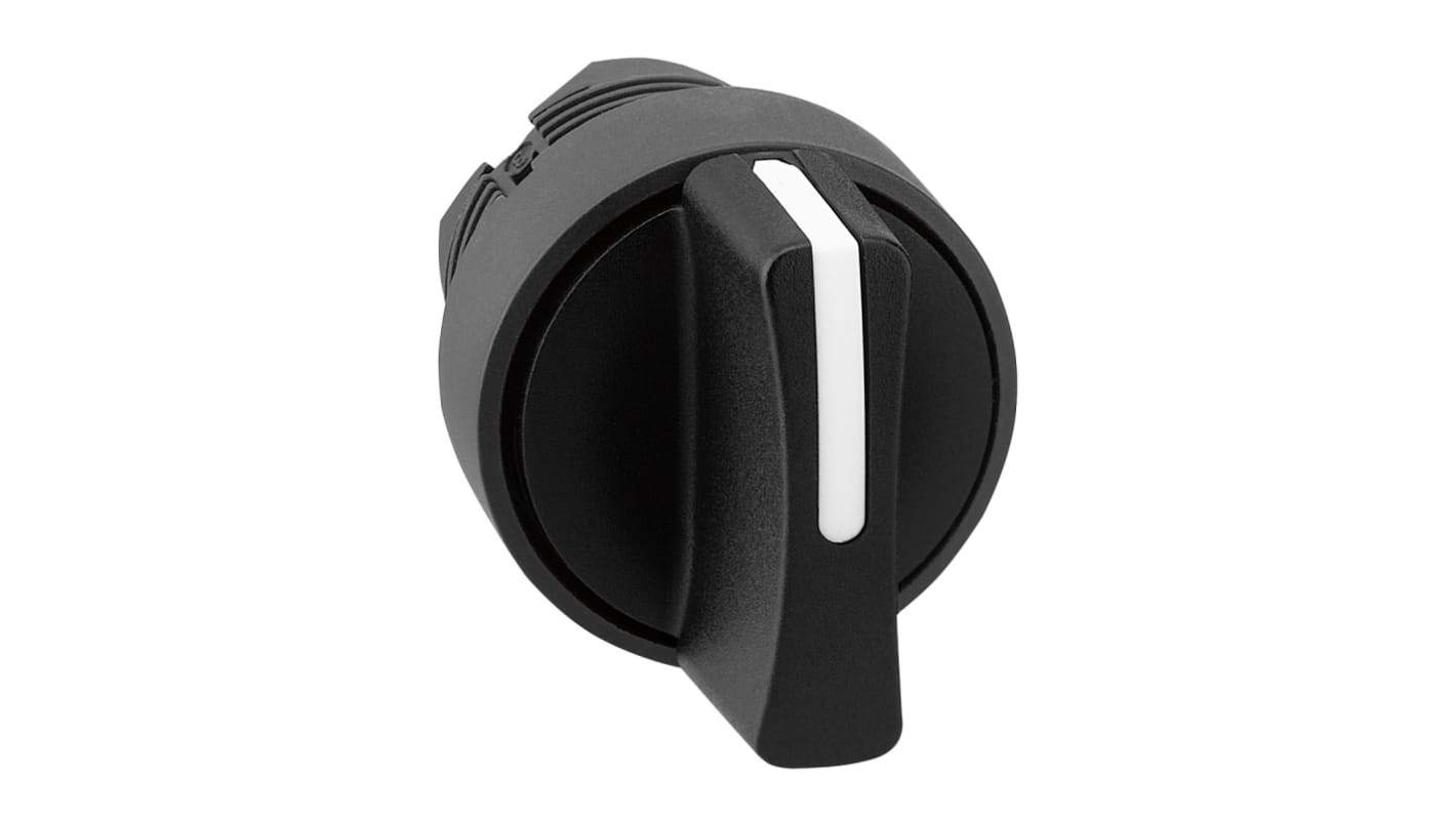 Schneider Electric Harmony XB5 Series 3 Position Selector Switch Head, 22mm Cutout, Black Handle