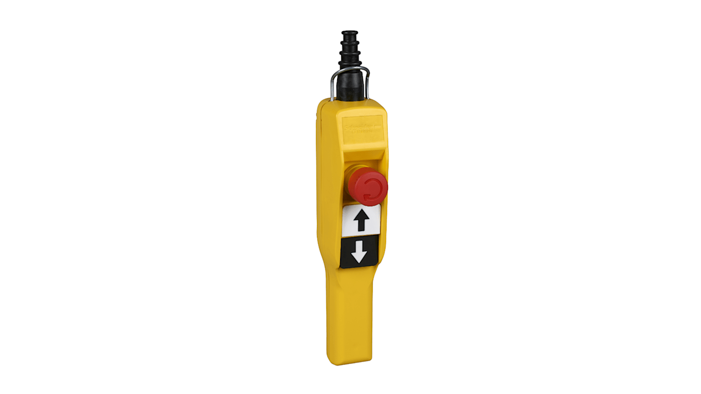 Schneider Electric Styringspult med trykknap, kablet, Langsomt bryde, 1 bryde + 2 slutte, 10A