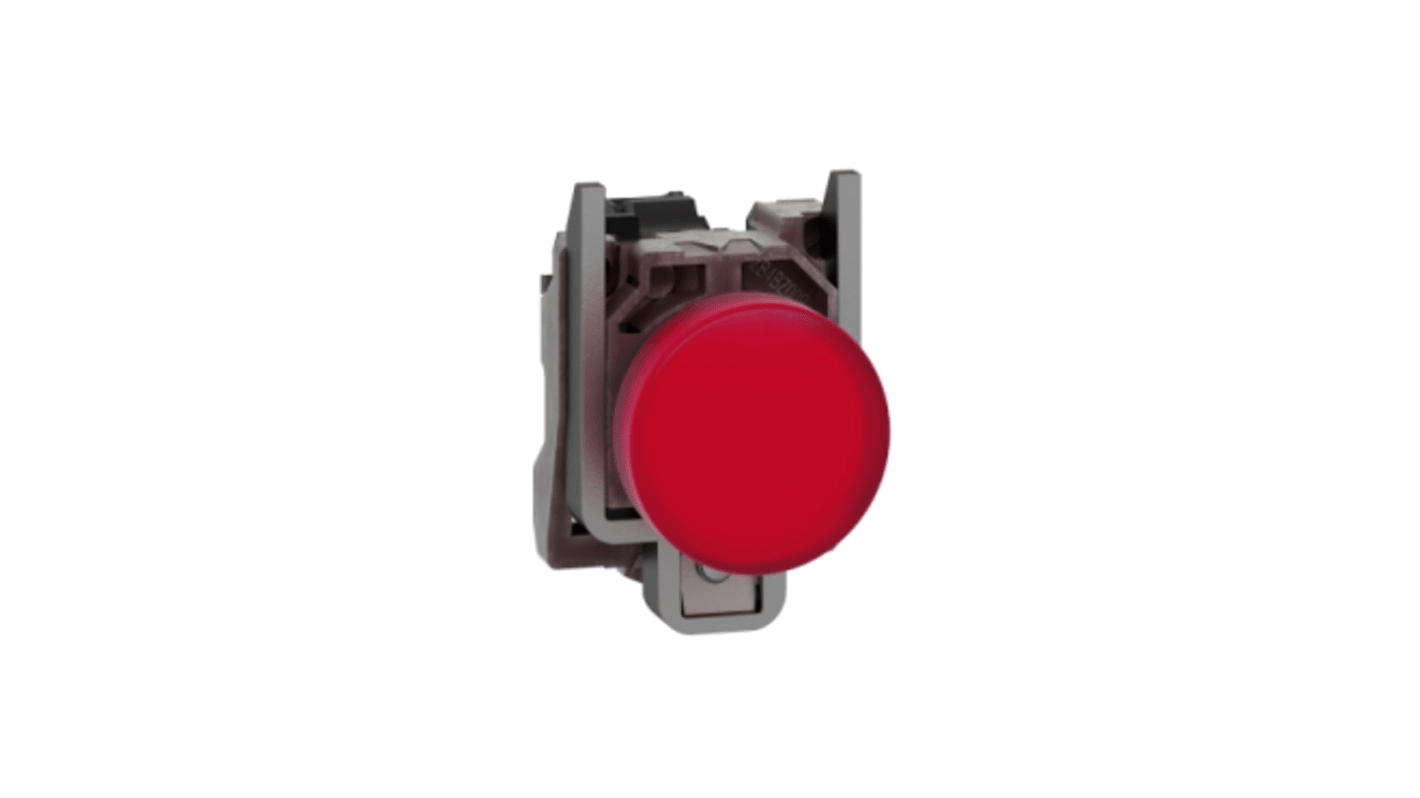 Schneider Electric, Harmony XB4, Panel Mount Red Universal LED Pilot Light, 22mm Cutout, IP66, IP67, IP69(IP69K),