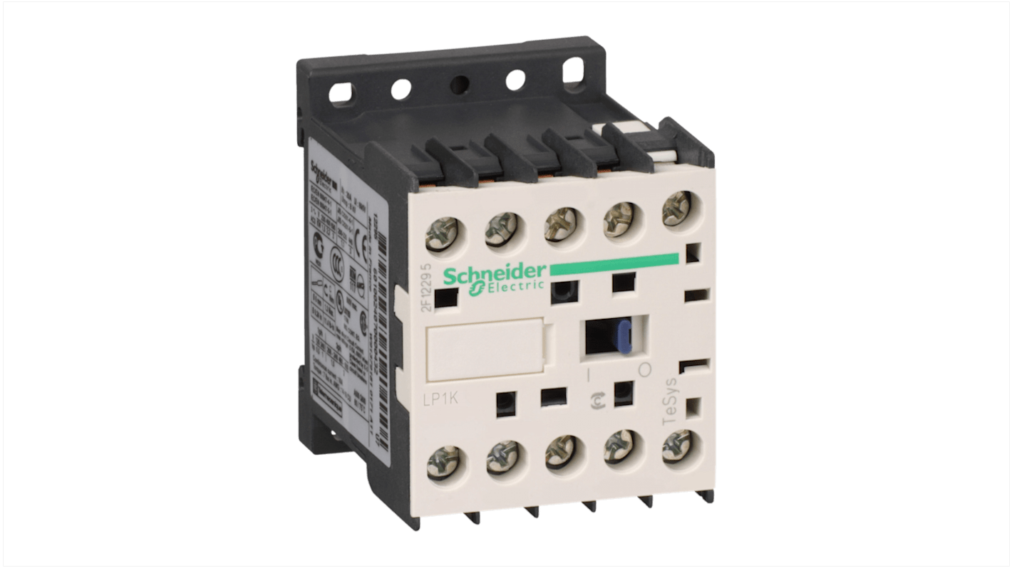 Schneider Electric TeSys K LP1K Contactor, 24 V dc Coil, 4-Pole, 20 A, 2NO + 2NC, 600 V ac