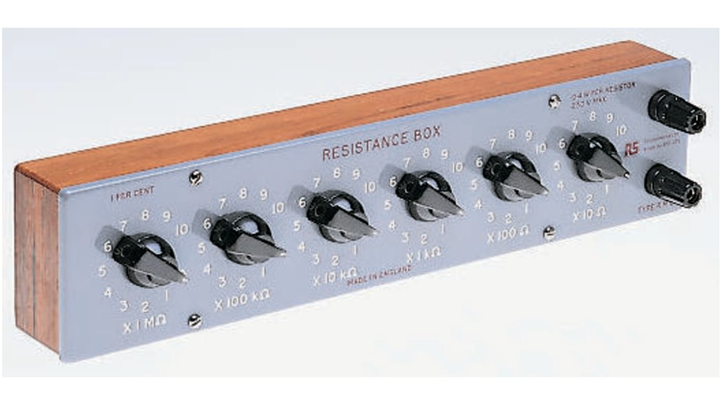 Cropico Resistance Decade Box, Resistance Resolution 10Ω, Absolute Maximum Resistance Measurement 10MΩ, UKAS Calibration