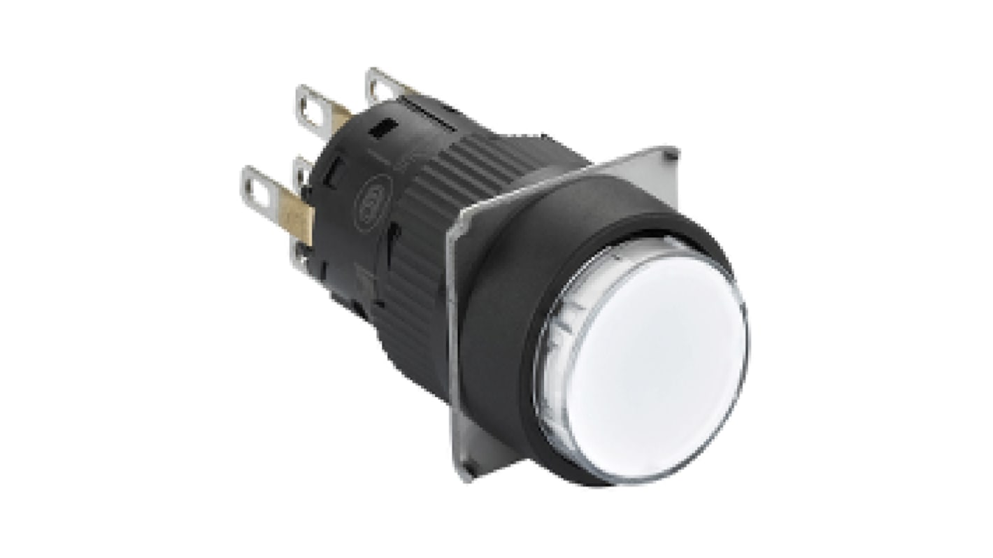 Schneider Electric Harmony XB6 Series Push Button, Panel Mount, 16mm Cutout, DPDT, IP65